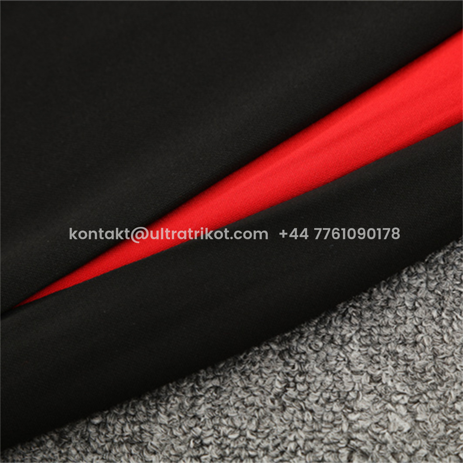 UltraTrikot-Portugal 25-26 Kids Long Sleeve Training Set - Black Top & Black Pants