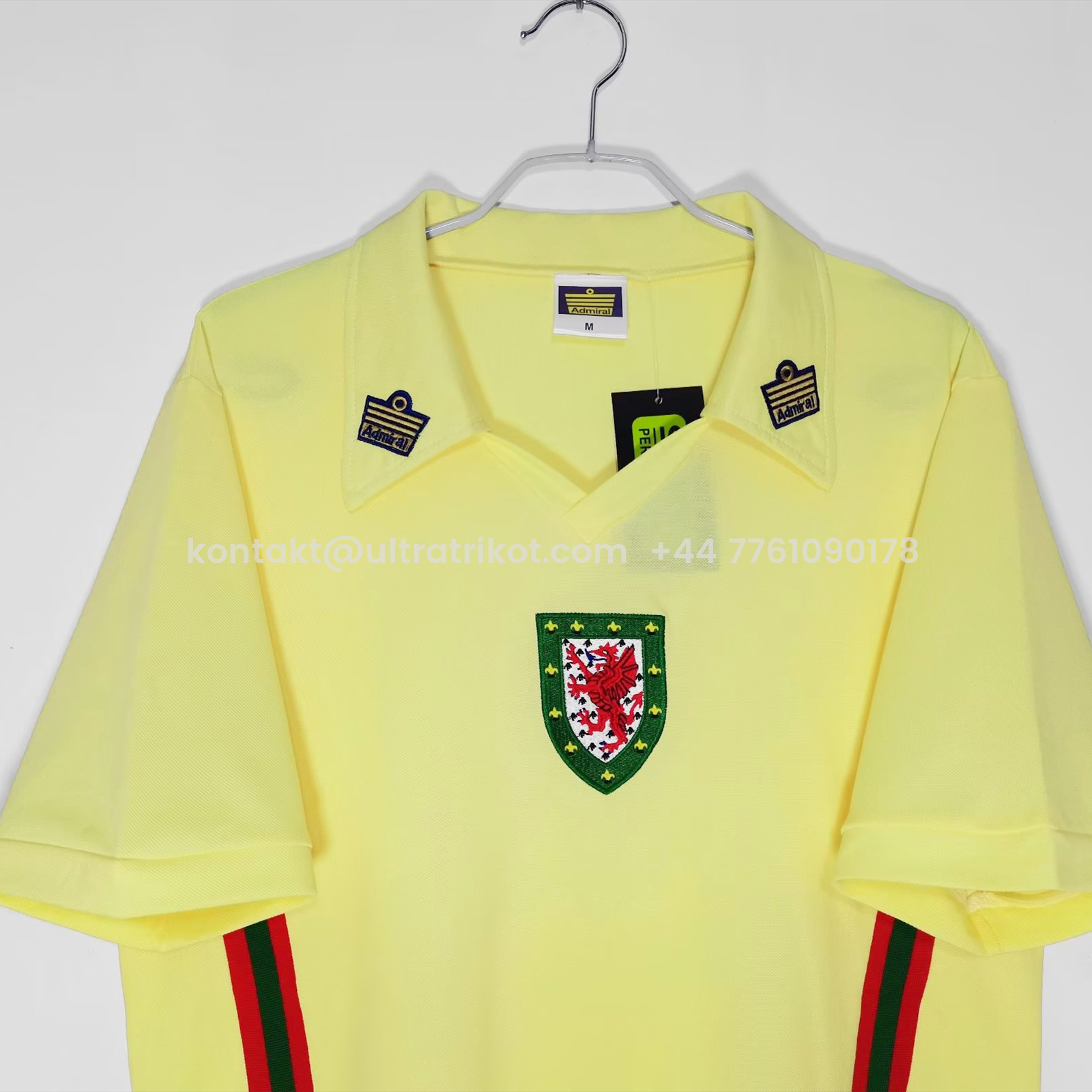 UltraTrikot-Retro Wales 1976 Away Stadium Jersey