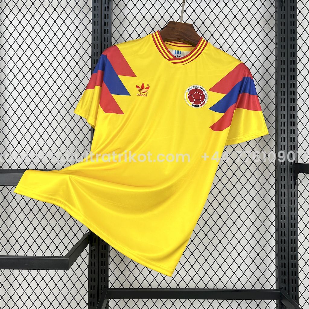 UltraTrikot-Retro Colombia 1990 Home Stadium Jersey