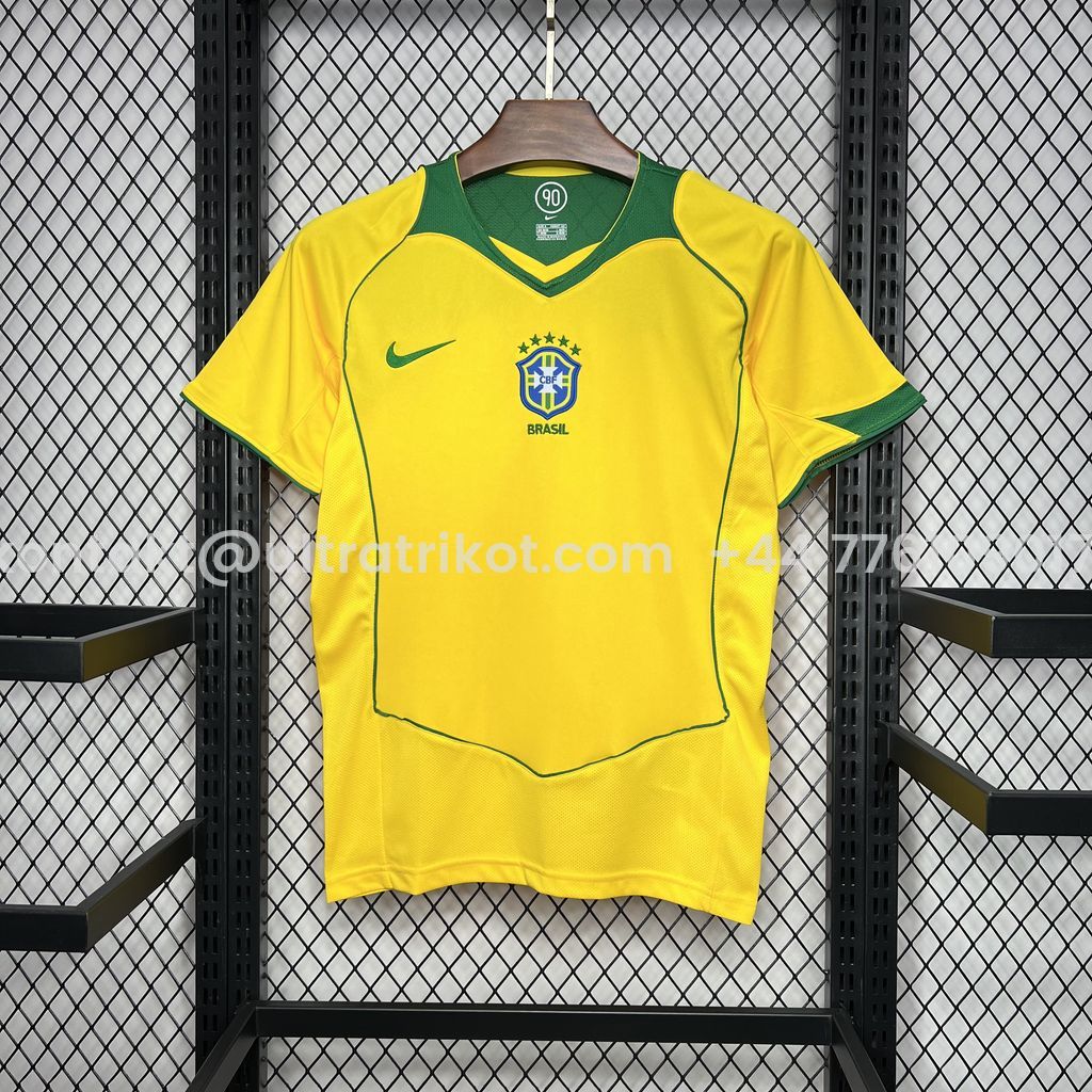 UltraTrikot-Retro Brazil 2004 Home Jersey