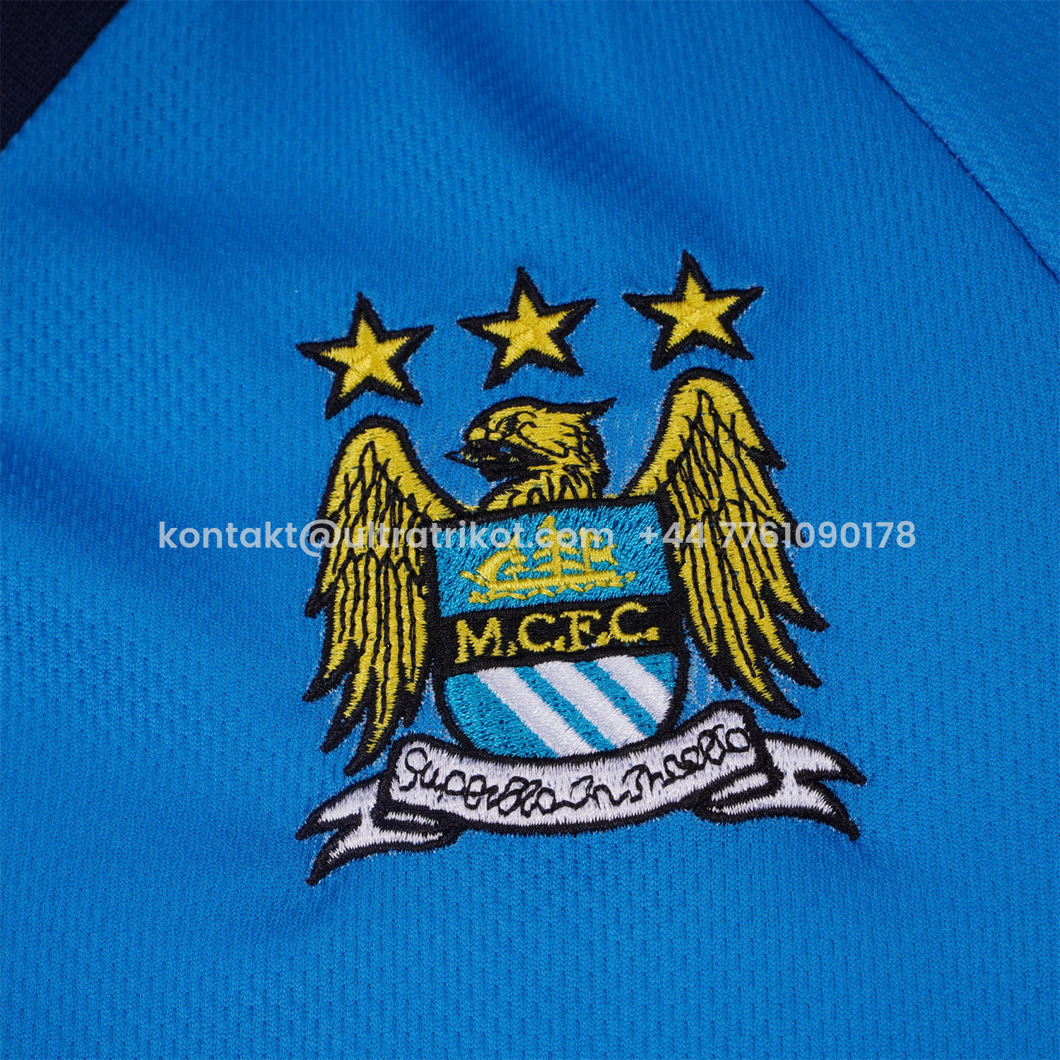 UltraTrikot-Retro Manchester City 1997-98 Home Kids Kit