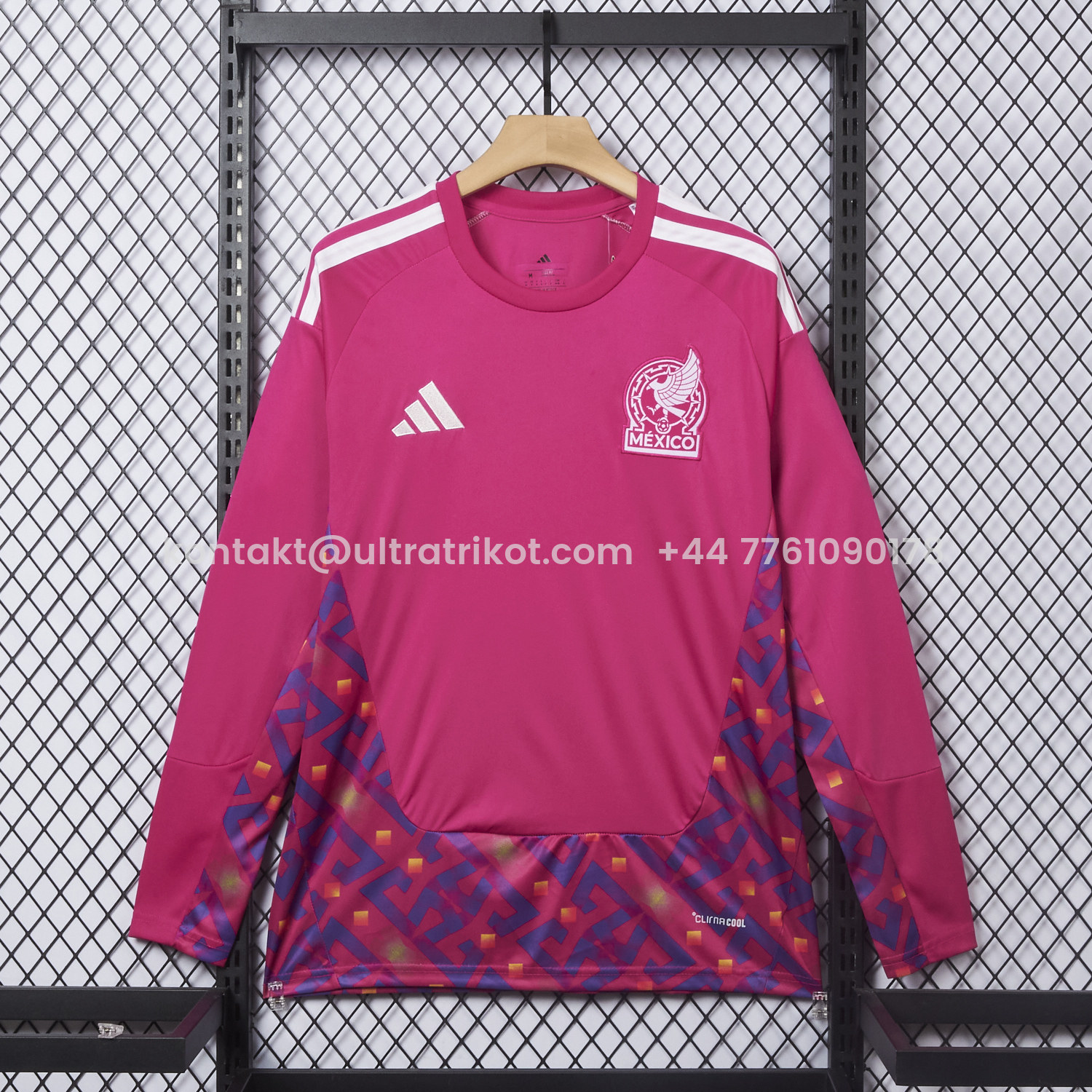 UltraTrikot-Mexico 2026 Pink Goalkeeper Long Sleeves Jersey - Fans Version