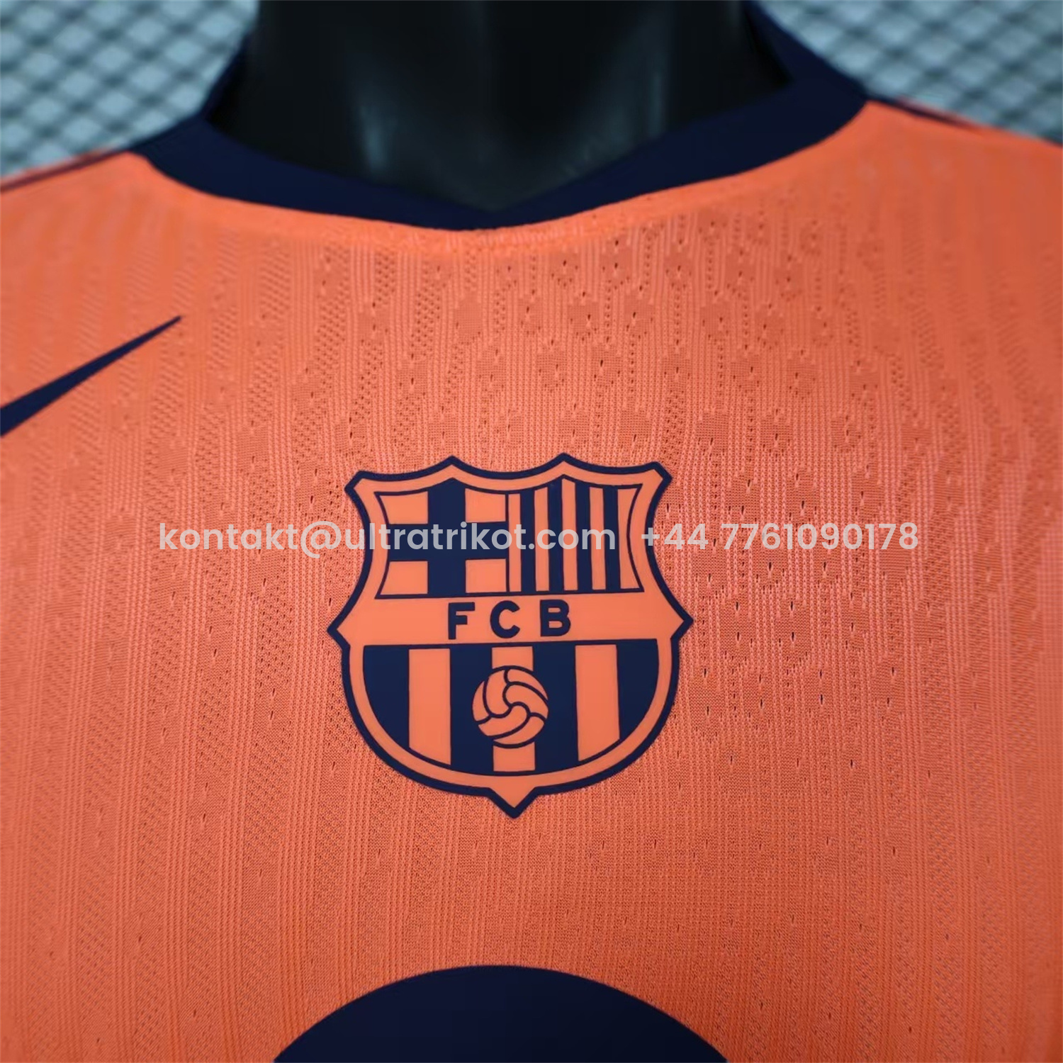 UltraTrikot-Barcelona 25-26 Third Orange Long Sleeves Jersey - Player Version