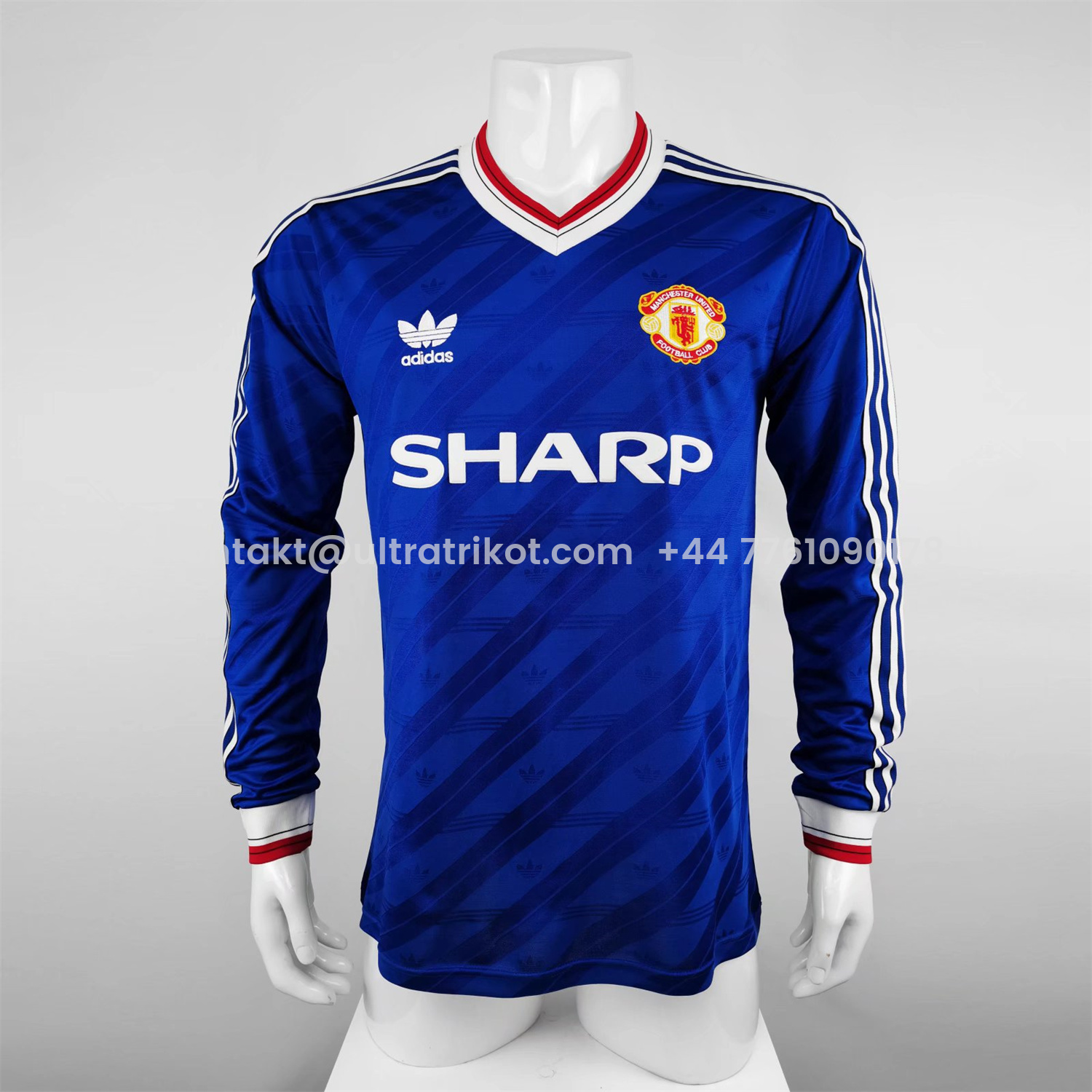 UltraTrikot-Retro Manchester United 86-88 Third Long Sleeve Jersey