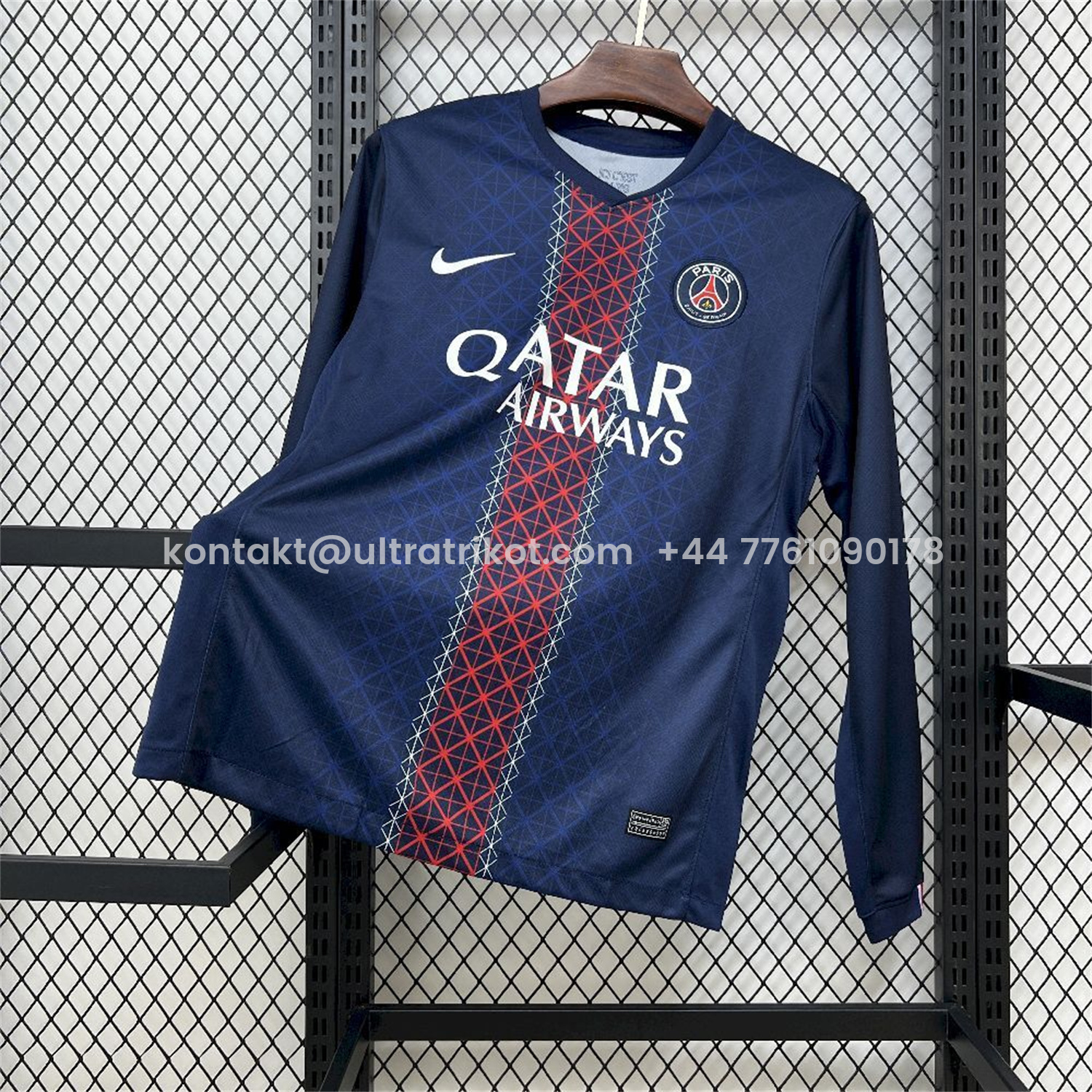 UltraTrikot-Paris Saint-Germain PSG 25-26 Home Long Sleeves Jersey - Fans Version