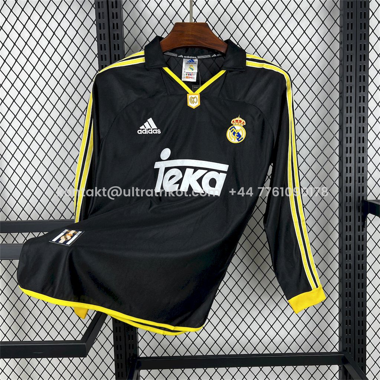UltraTrikot-Retro Real Madrid 1999-01 Away Long Sleeves Jersey