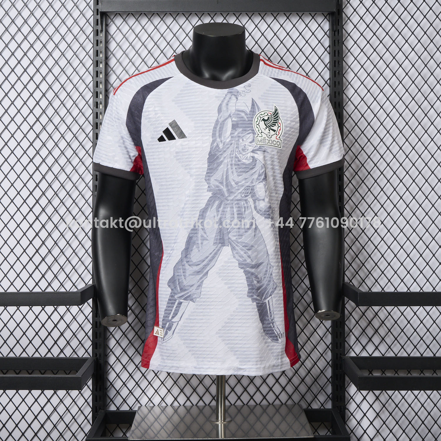 UltraTrikot-Mexico 25-26 Dragon Ball Goku Sketch White Special Jersey - Player Version