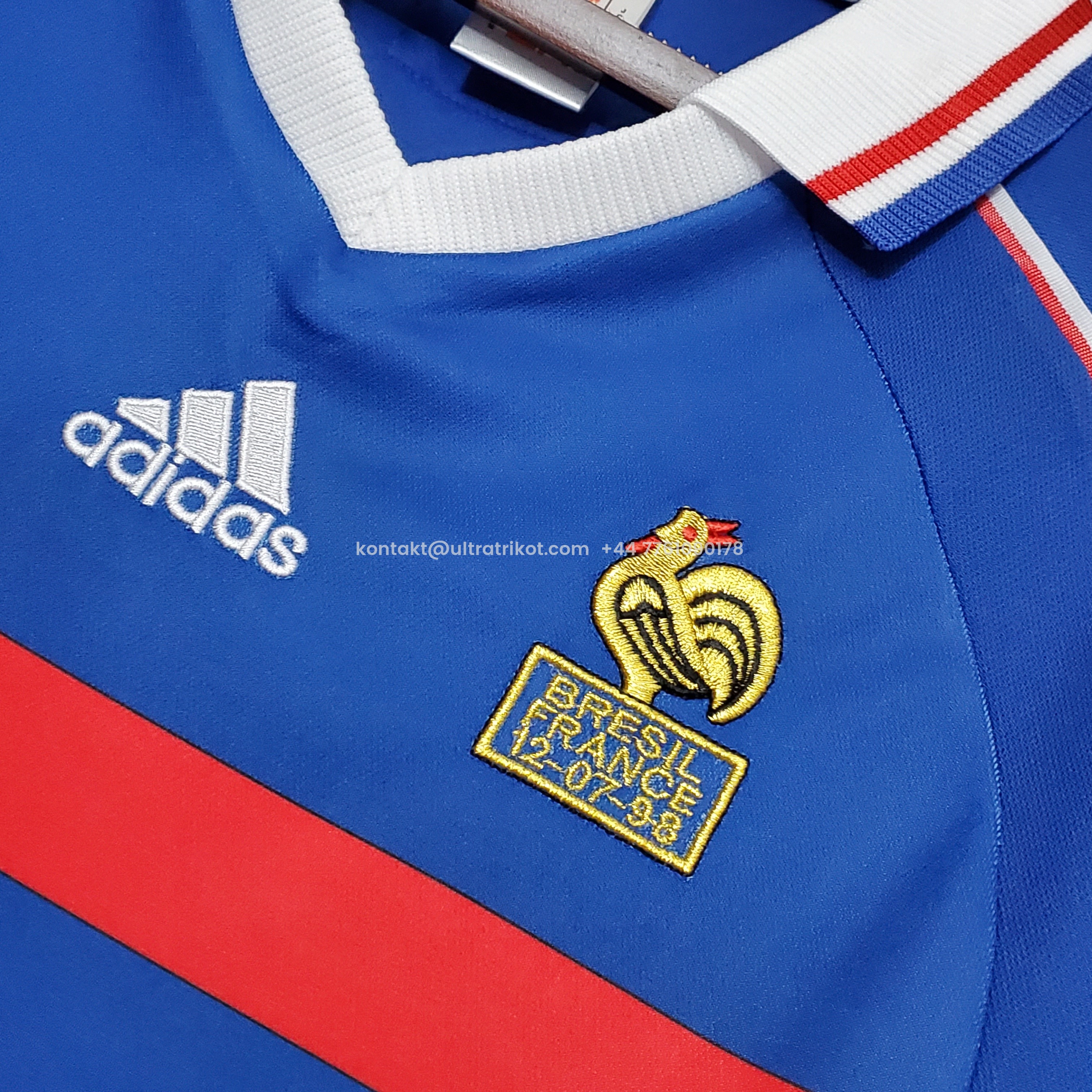 UltraTrikot-France Retro 1998 Home Jersey