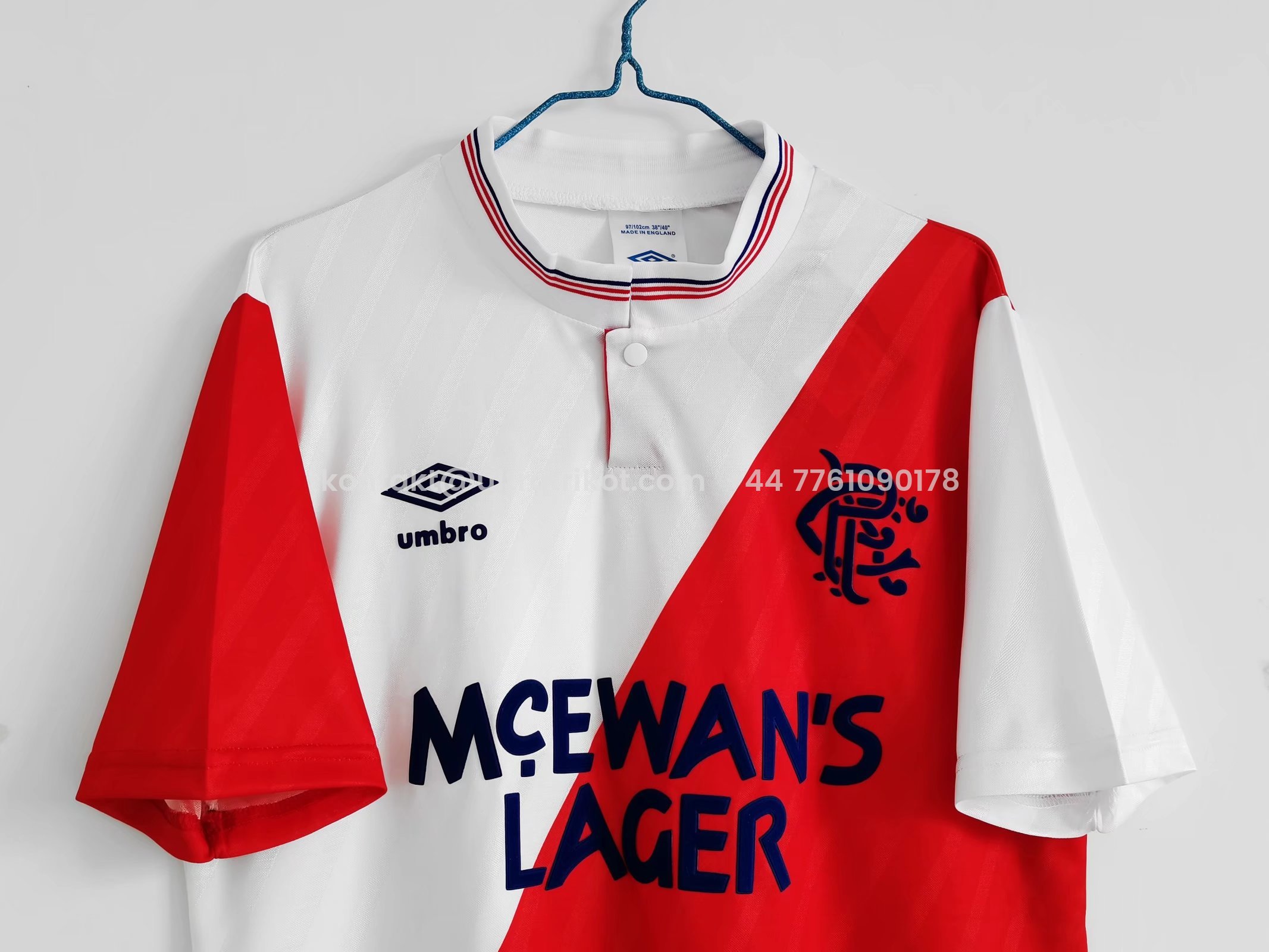 UltraTrikot-Retro Glasgow Rangers 1987-88 Away Stadium Jersey