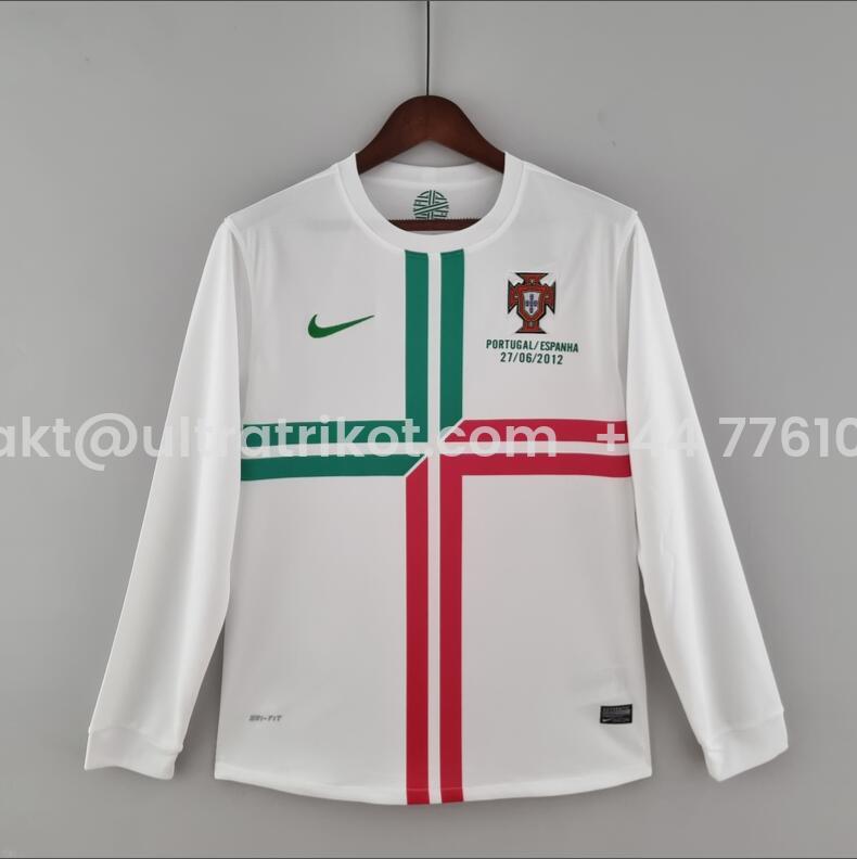 UltraTrikot-Retro Portugal 2012 Away Long Sleeve Jersey