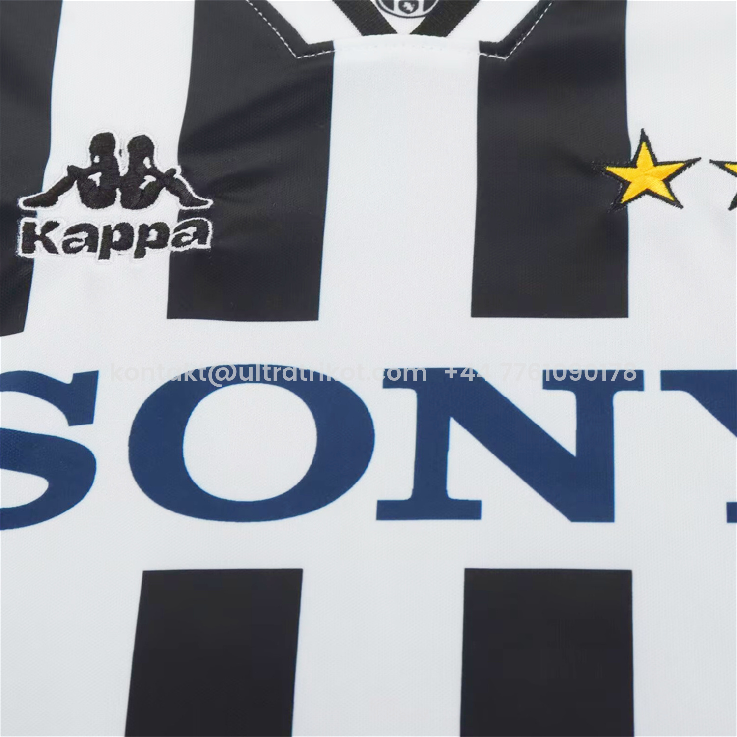 UltraTrikot-Retro Juventus 1995-97 Home Kids Kit
