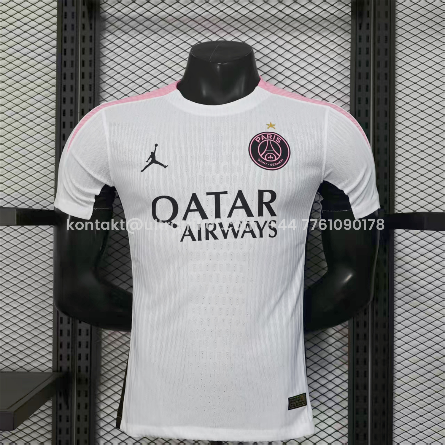 UltraTrikot-Paris Saint-Germain PSG 25-26 White Pre-Match Training Jersey - Player Version