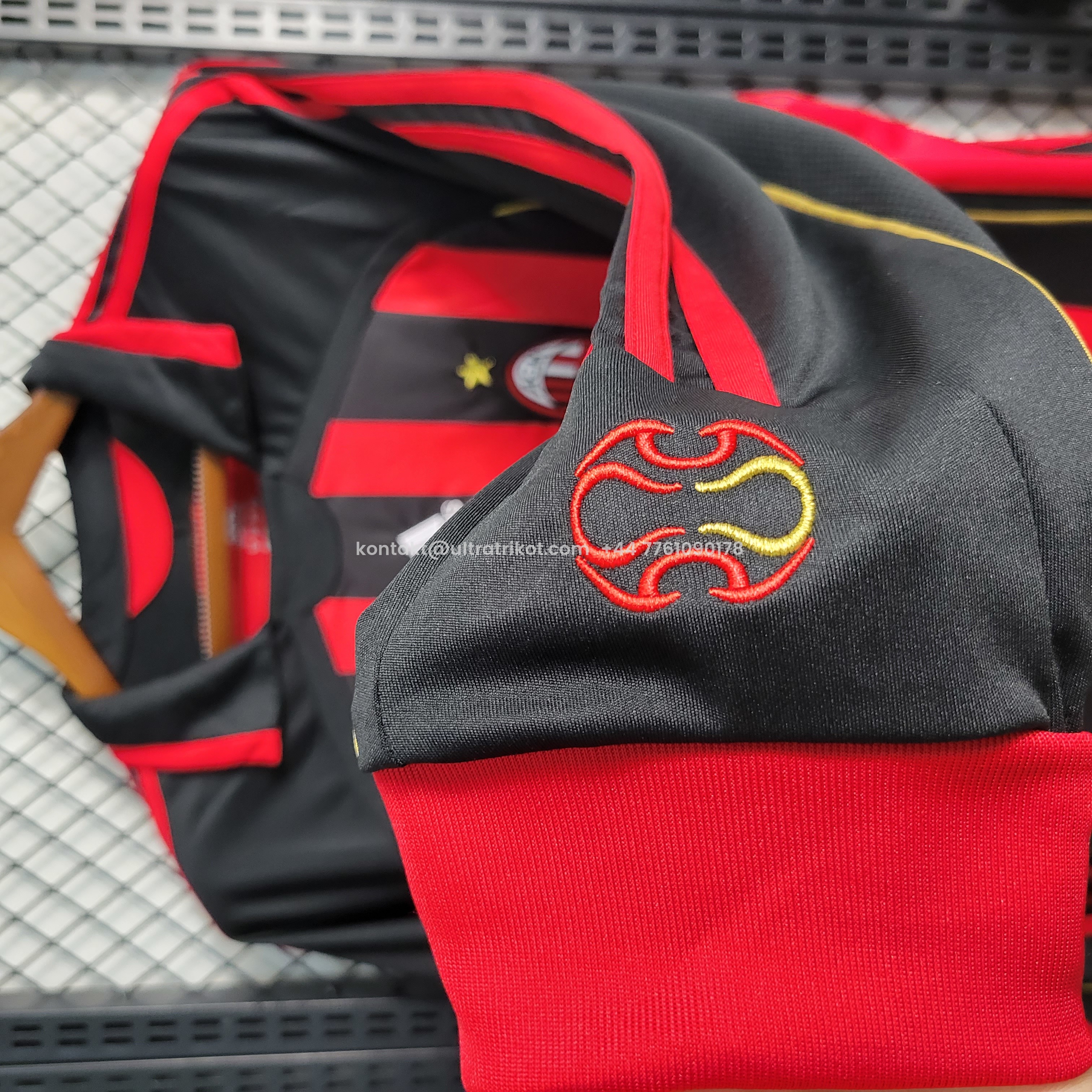 UltraTrikot-Retro AC Milan 06-07 Home Stadium Long Sleeve Jersey