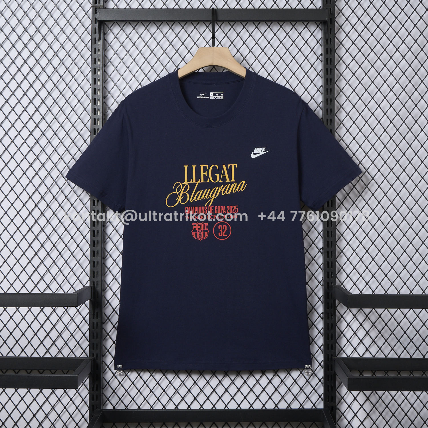 UltraTrikot-Barcelona 2025 Winners Copa Del Rey Deep Blue Commemorative T-shirt