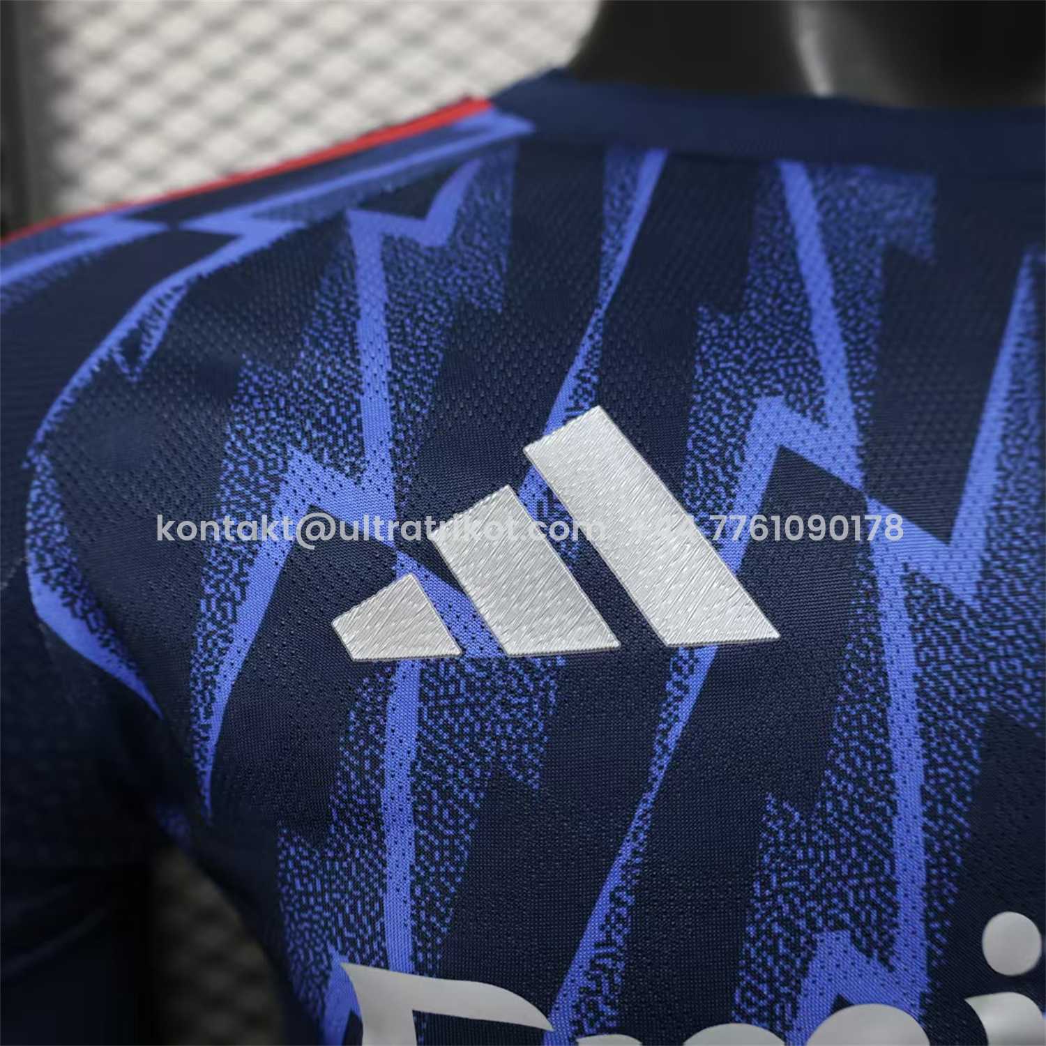 UltraTrikot-Arsenal 25-26 Away Long Blue Jersey - Player Version