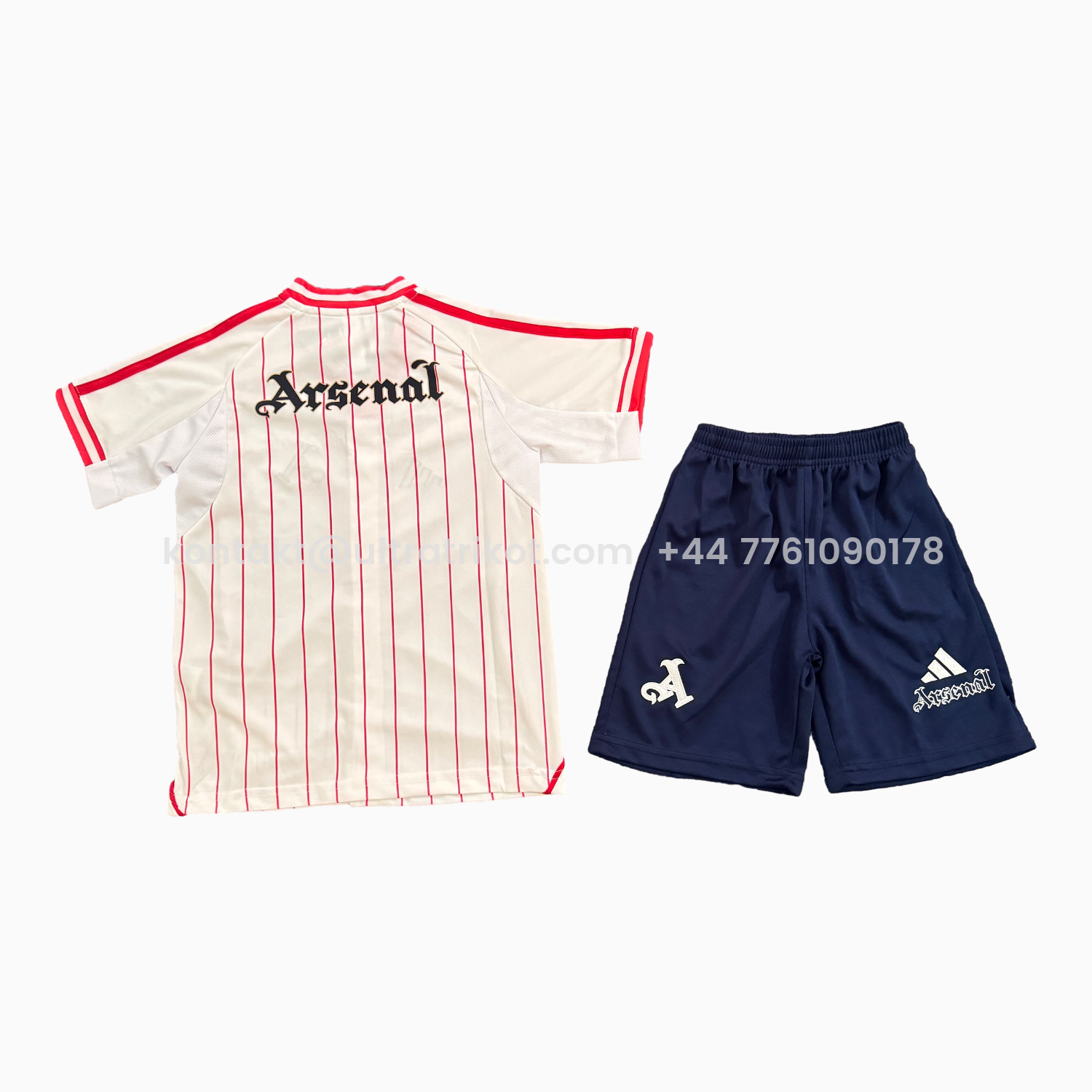 UltraTrikot-Arsenal 25-26 White Baseball Kids Kit - Player Version