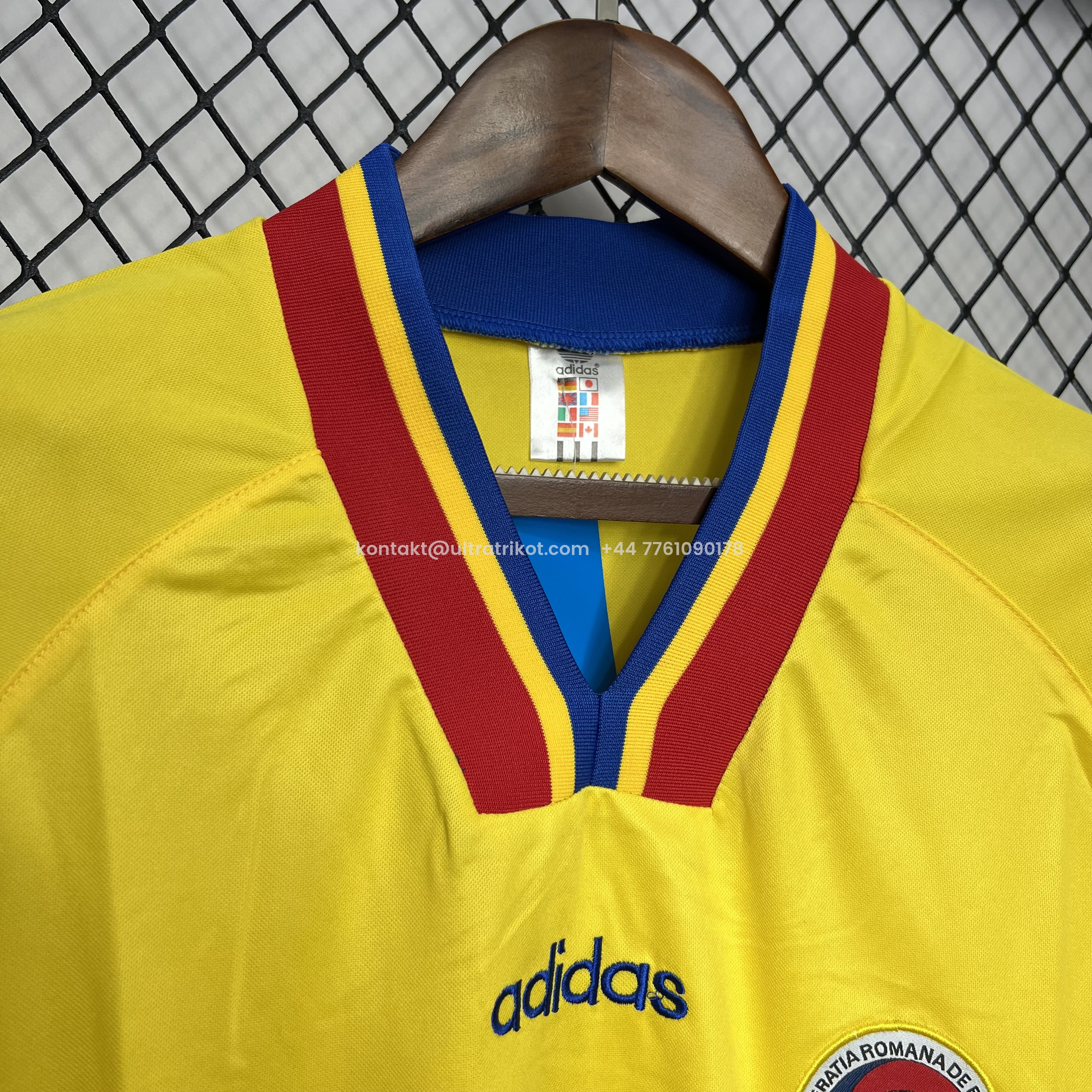 UltraTrikot-Retro Romania 1994 Home Stadium Jersey