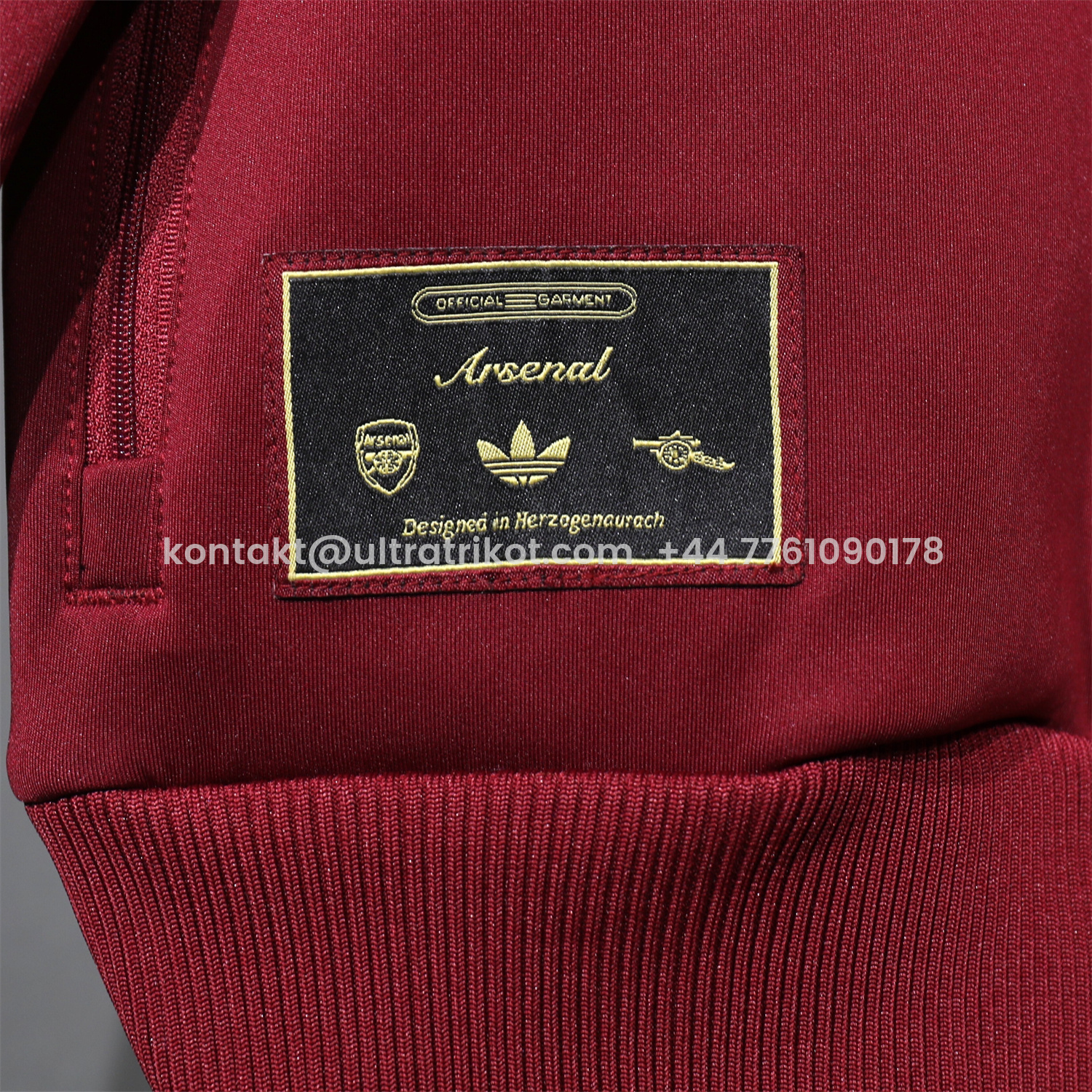 UltraTrikot-Arsenal 25-26 Jacket Training Tracksuit - Red Throwback Jackets & Red Pants