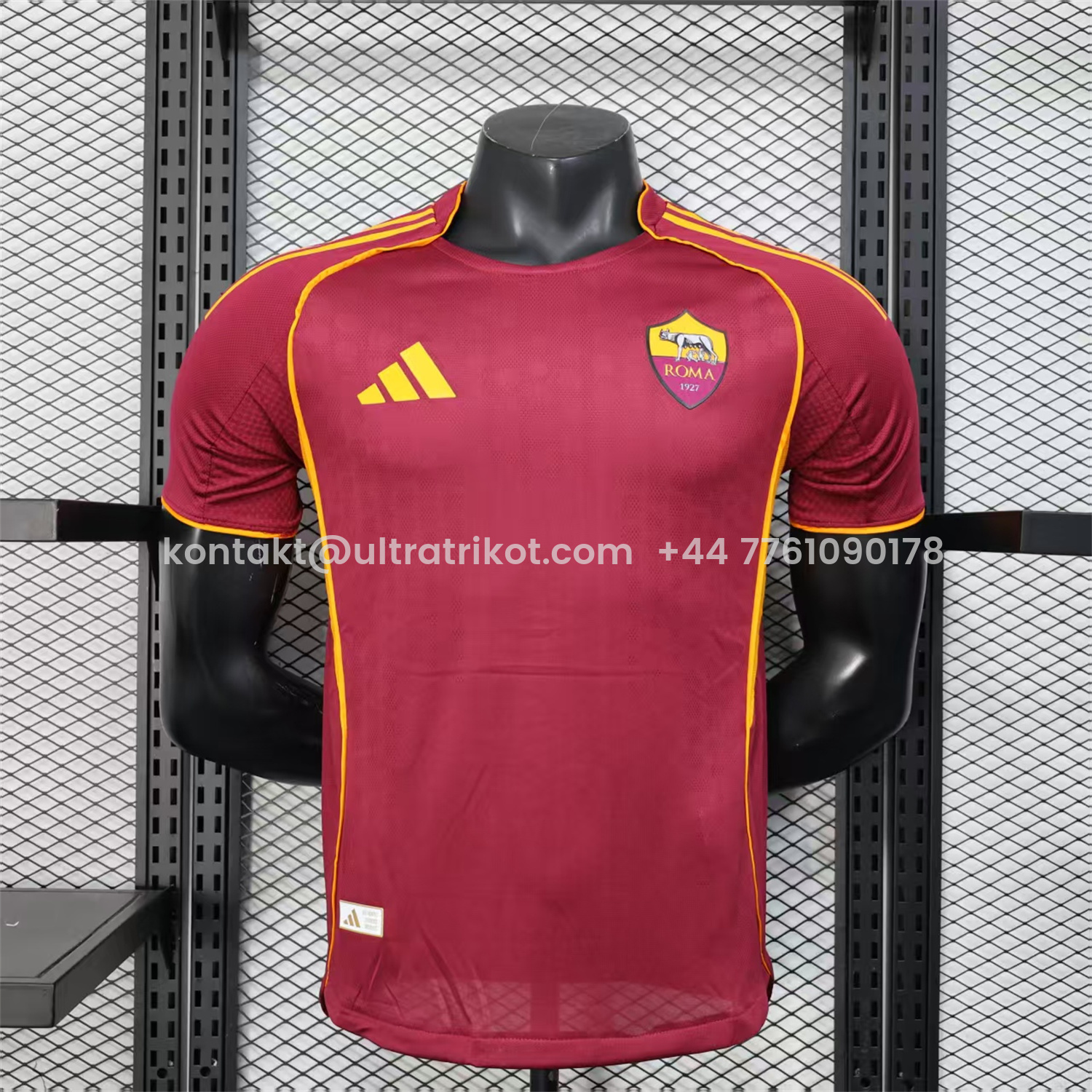 UltraTrikot-AS Roma 25-26 Home Unsponsored Jersey - Player Version