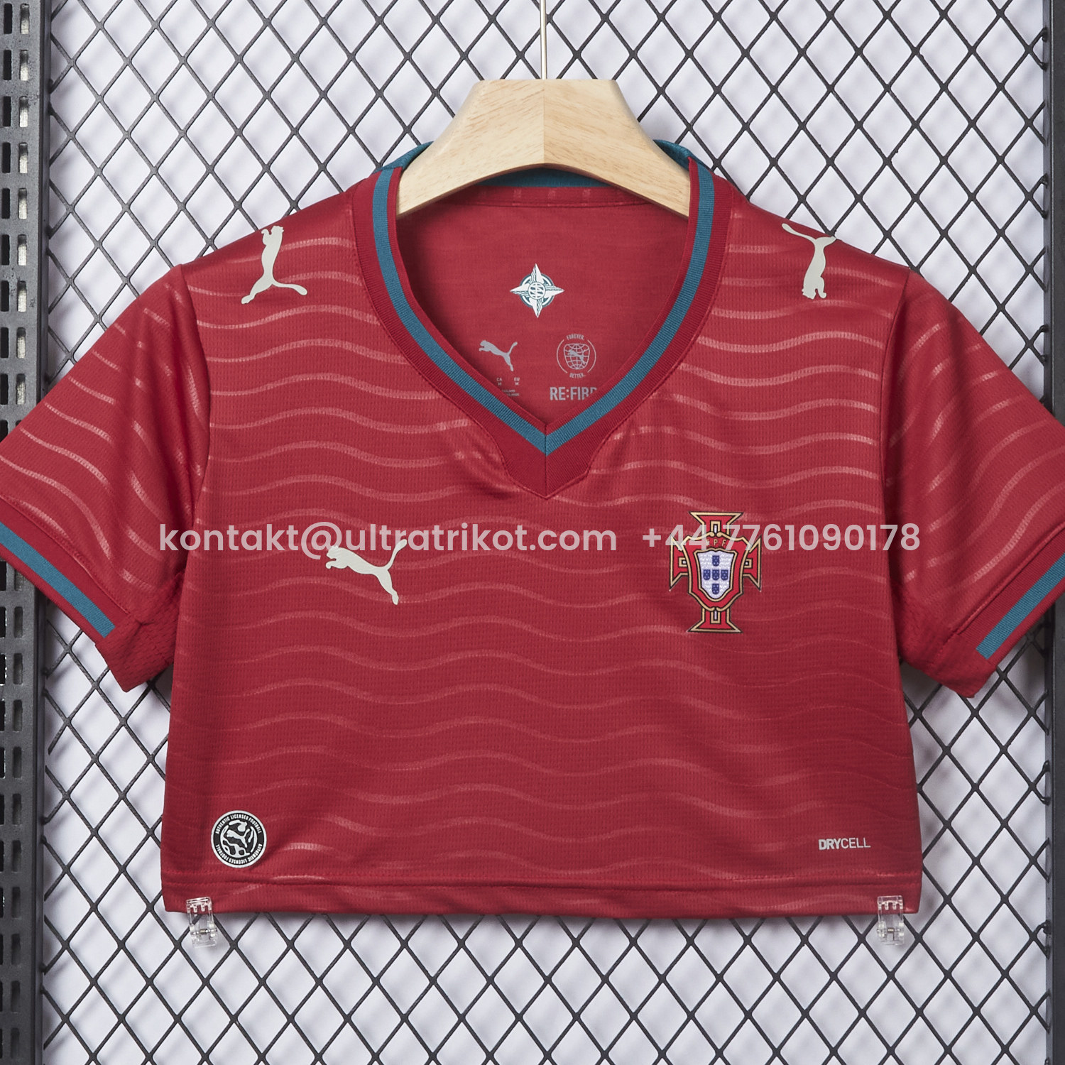 UltraTrikot-Women's Portugal 2026 Home Cropped Jersey
