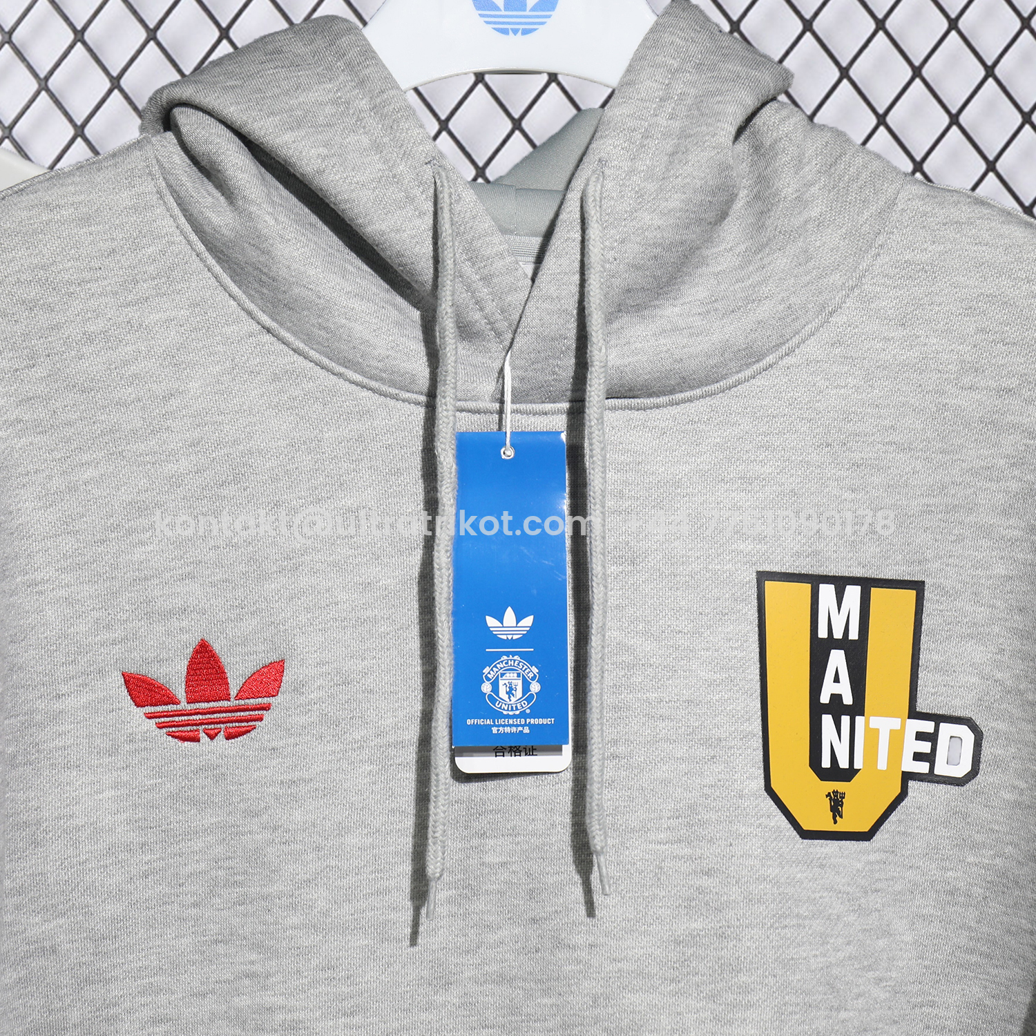 UltraTrikot-Manchester United 25-26 Pure Color Training Set - Grey Top and Grey Pants