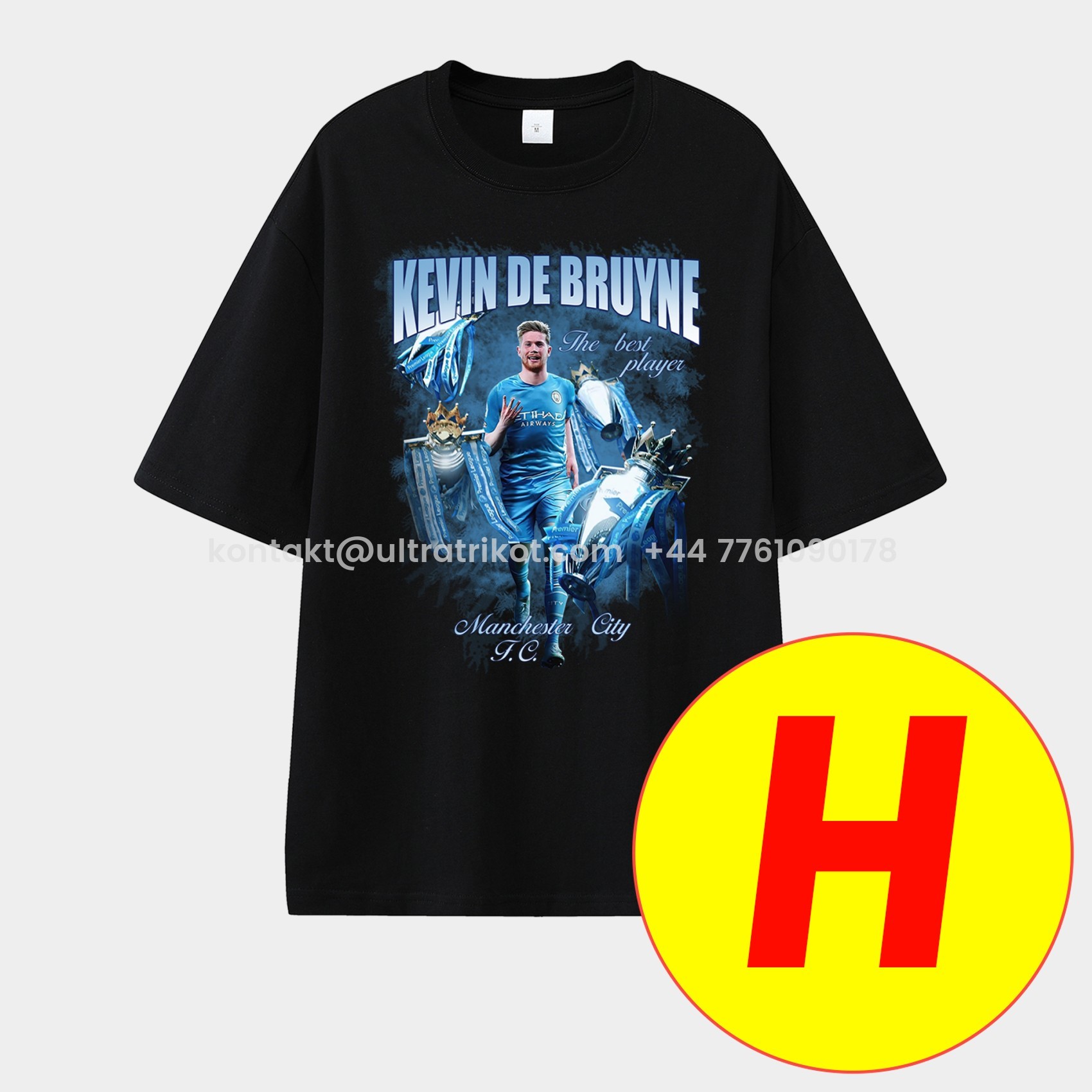 UltraTrikot-Manchester City Kevin De Bruyne Career Memory Fragments Unisex Pure Cotton T-shirt