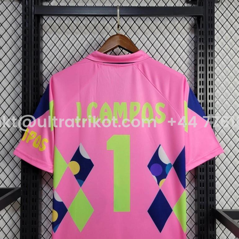 UltraTrikot-Retro Mexico 1992-93 Goalkeeper Pink Jersey