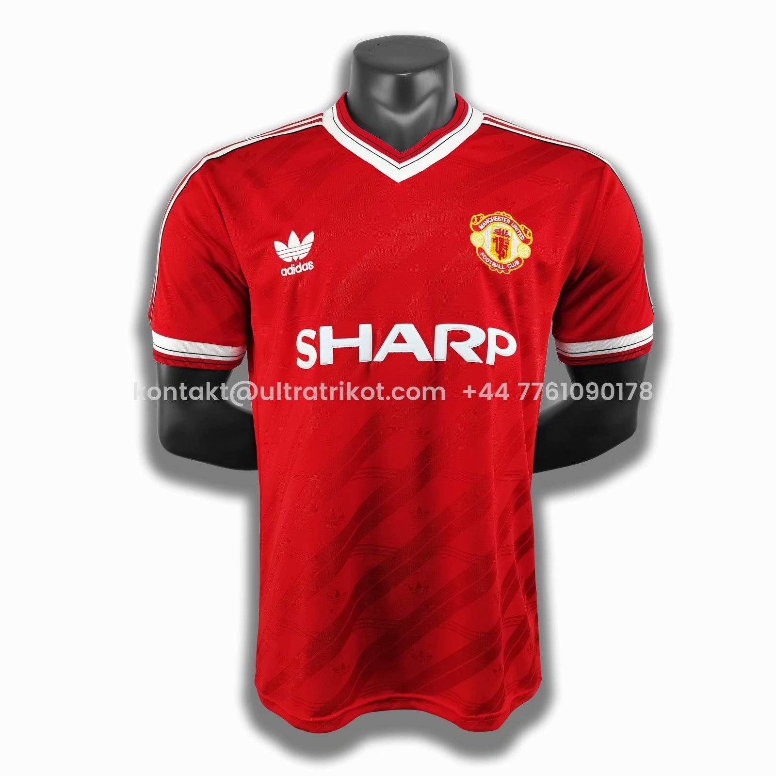 UltraTrikot-Retro Manchester United 86-88 Home Stadium Jersey