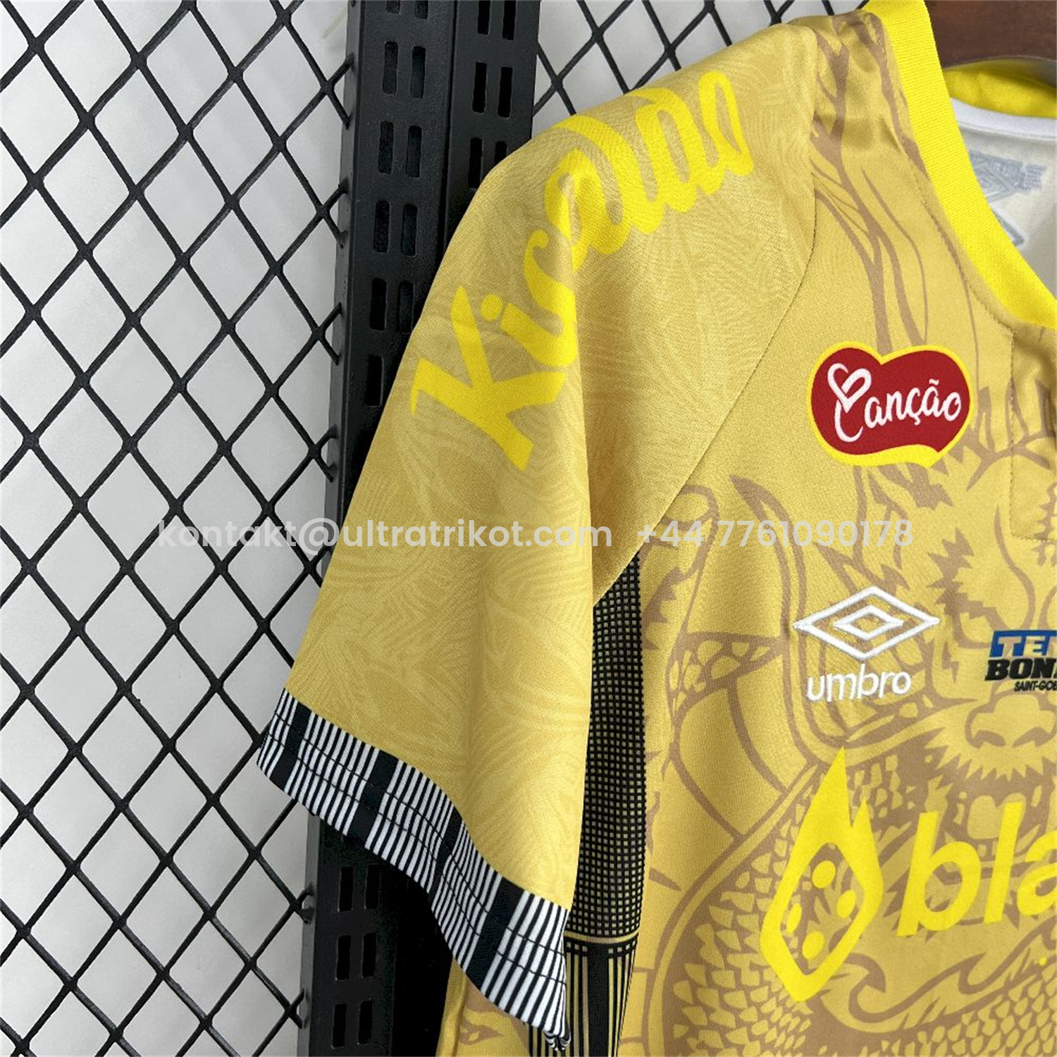 UltraTrikot-Santos 25-26 Yellow Special Jersey with Sponsors - Fans Version