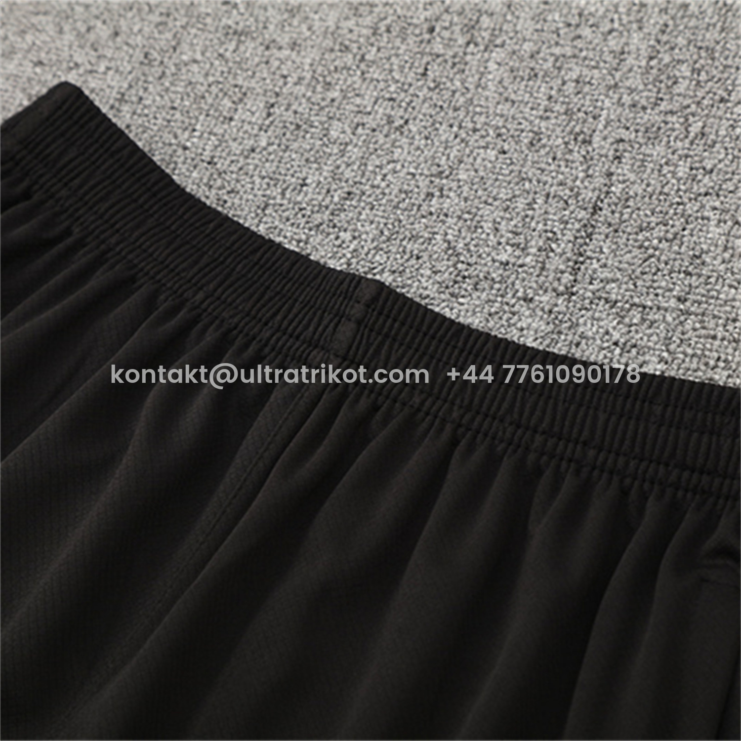 UltraTrikot-Paris Saint-Germain PSG 25-26 Kids Short-Sleeve Training Set - White Edge Black Top & Black Shorts