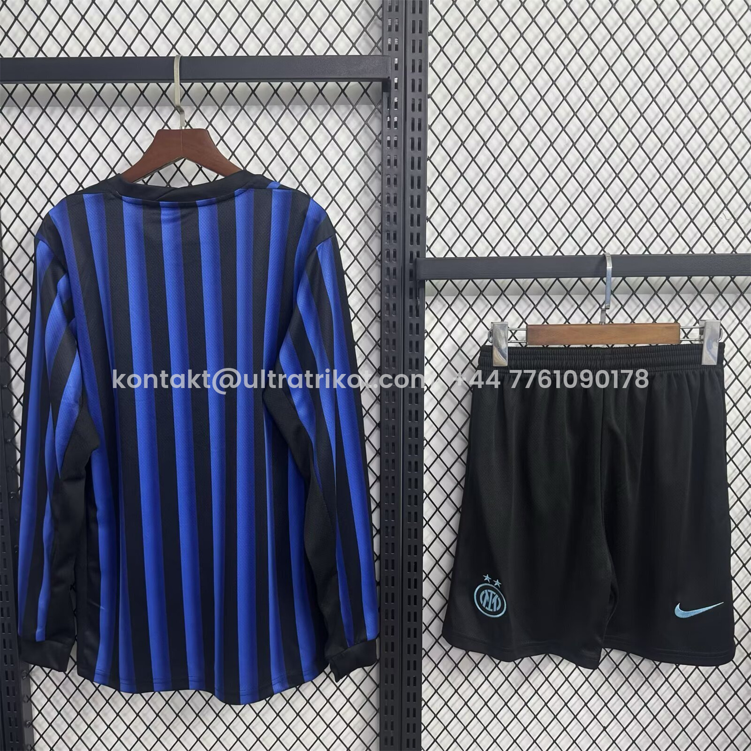 UltraTrikot-Inter Milan 25-26 Home Long Sleeves Kids Kit