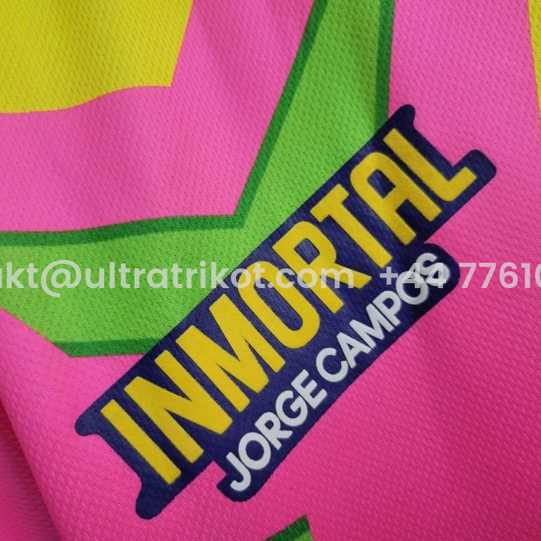 UltraTrikot-Retro Mexico 1998 World Cup Goalkeeper Pink Yellow Jersey