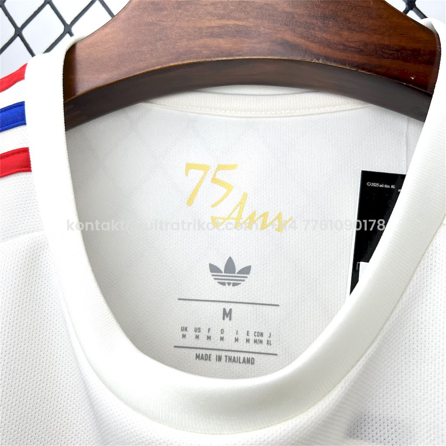 UltraTrikot-Lyon 25-26 75-Year Anniversary White Jersey - Fans Version