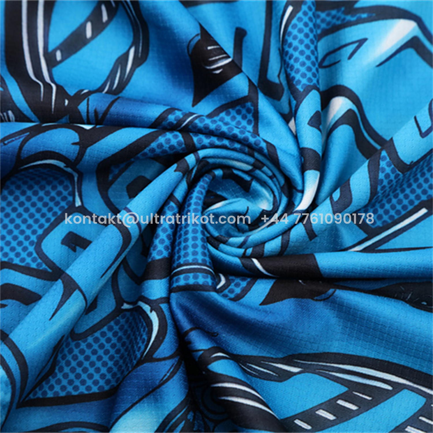 UltraTrikot-Napoli 25-26 Short-Sleeve Training Set - Blue Mecha Top & Black Shorts