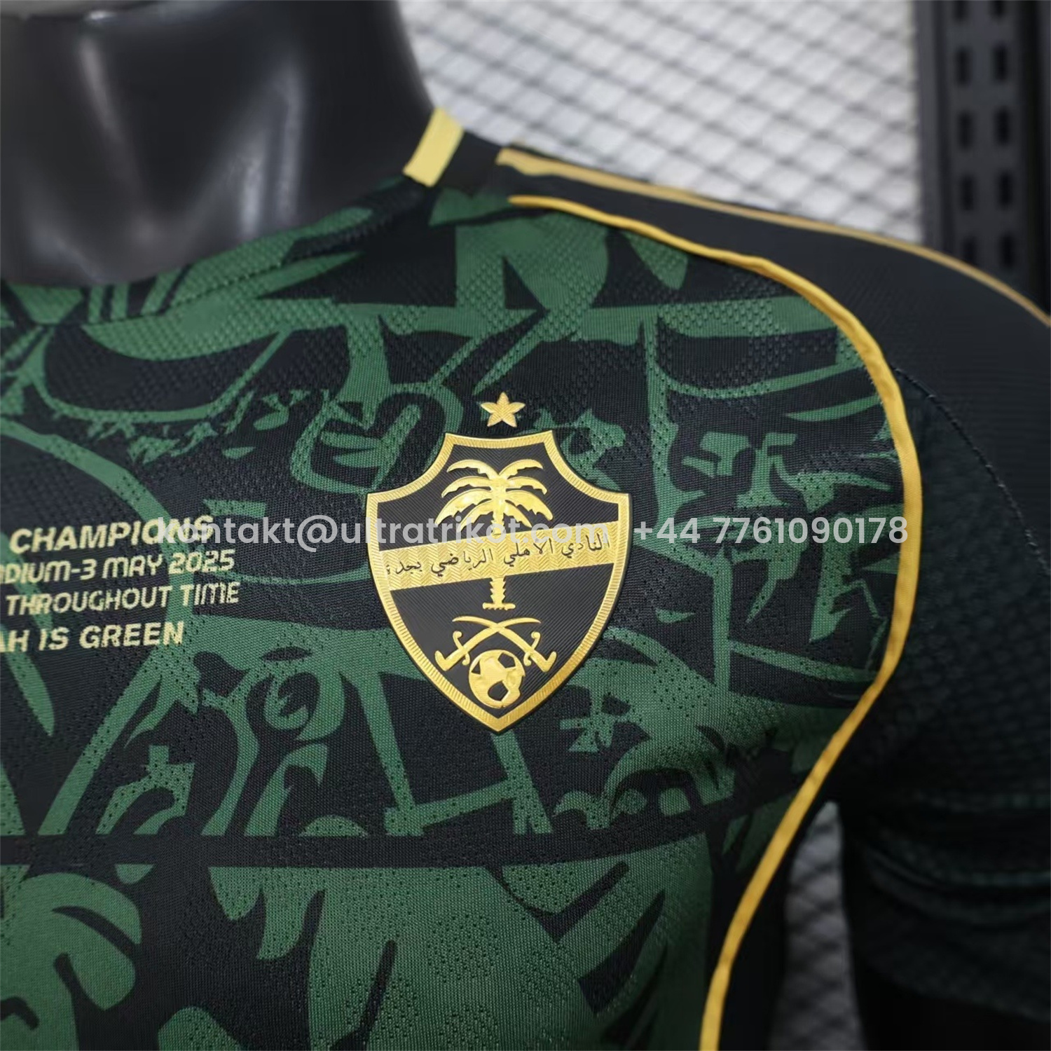 UltraTrikot-Al-Ahli SFC Jeddah Nationals 25-26 Champion Green Special Jersey - Player Version
