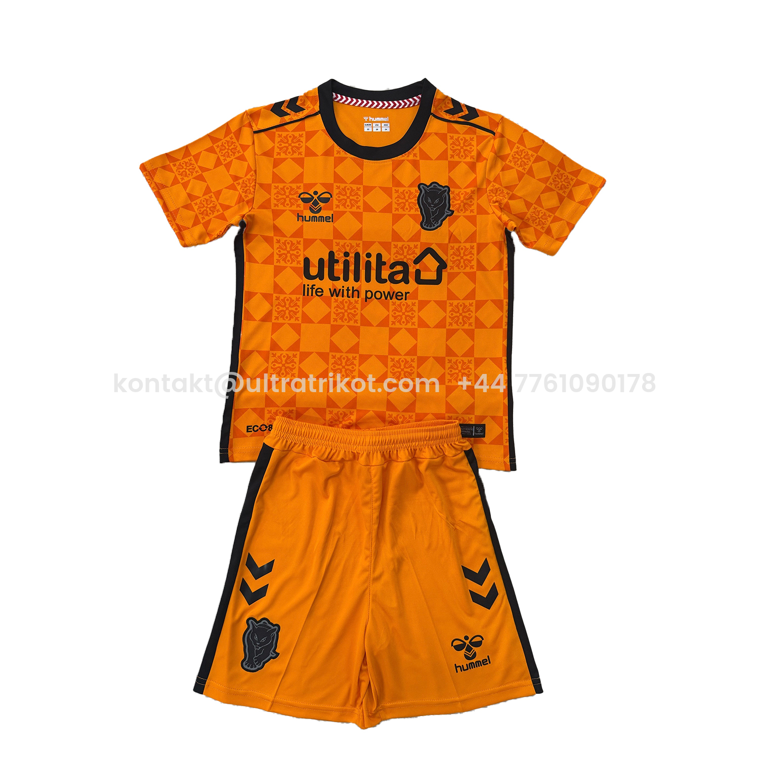 UltraTrikot-Sunderland 25-26 Orange Goalkeeper Kids Kit