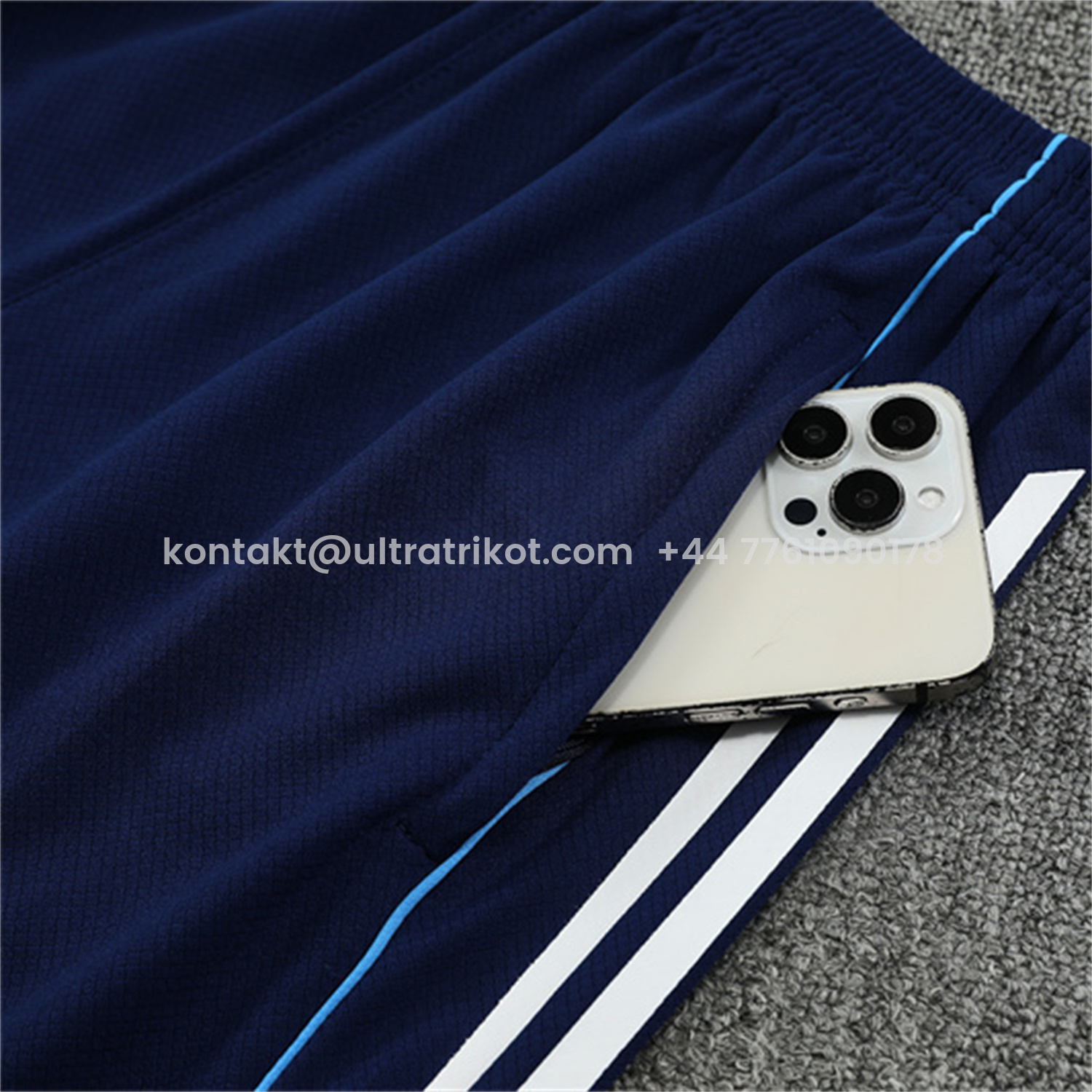 UltraTrikot-Real Madrid 25-26 Short-Sleeve Training Set - Royal Blue Top & Royal Blue Shorts