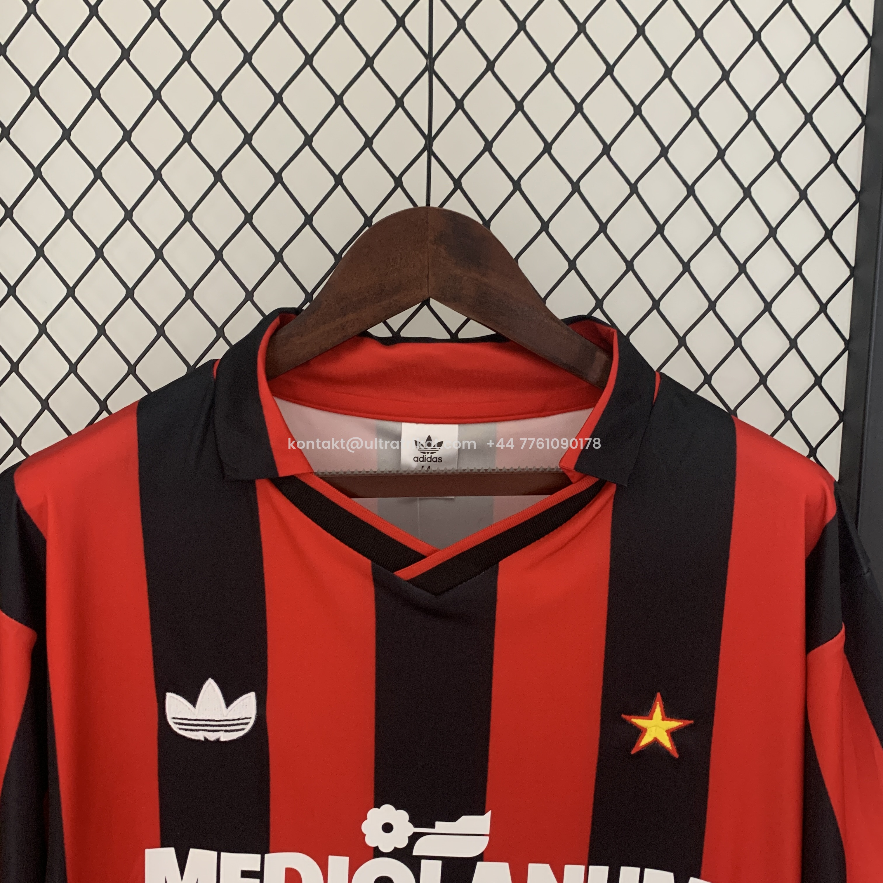 UltraTrikot-Retro AC Milan 90-91 Home Stadium Jersey