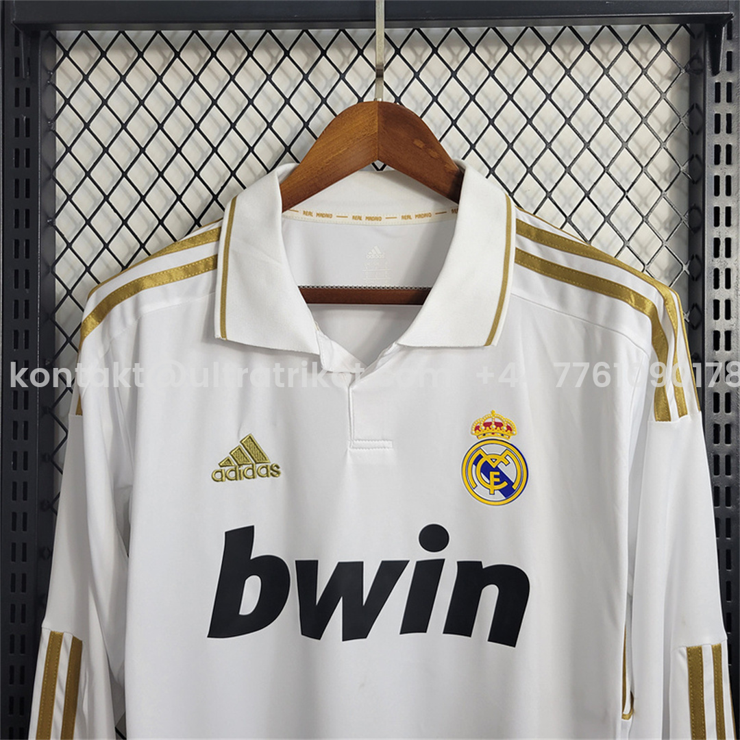 UltraTrikot-Retro Real Madrid 11-12 Home Long Sleeve Jersey