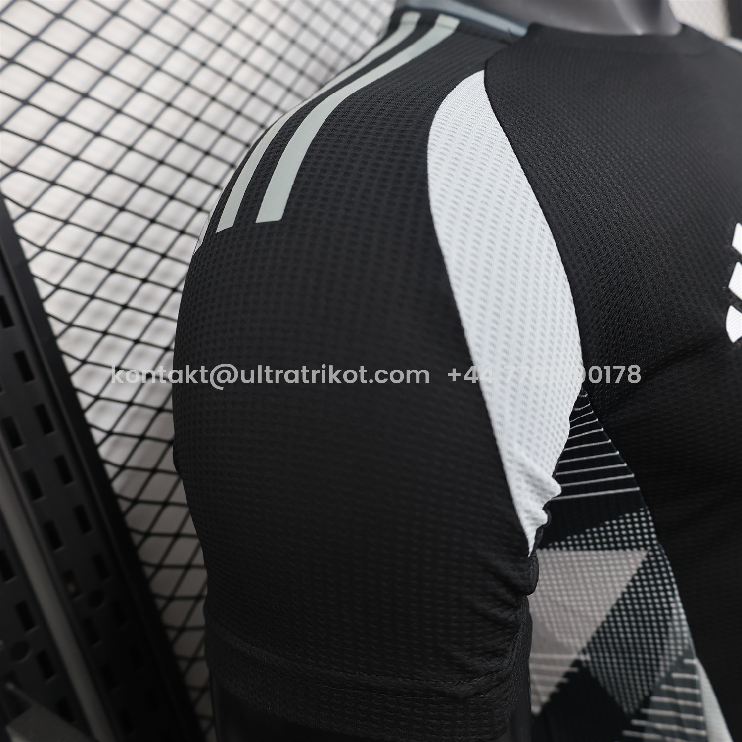 UltraTrikot-Algeria 25-26 Pure Black Jersey with Grey Block - Player Version