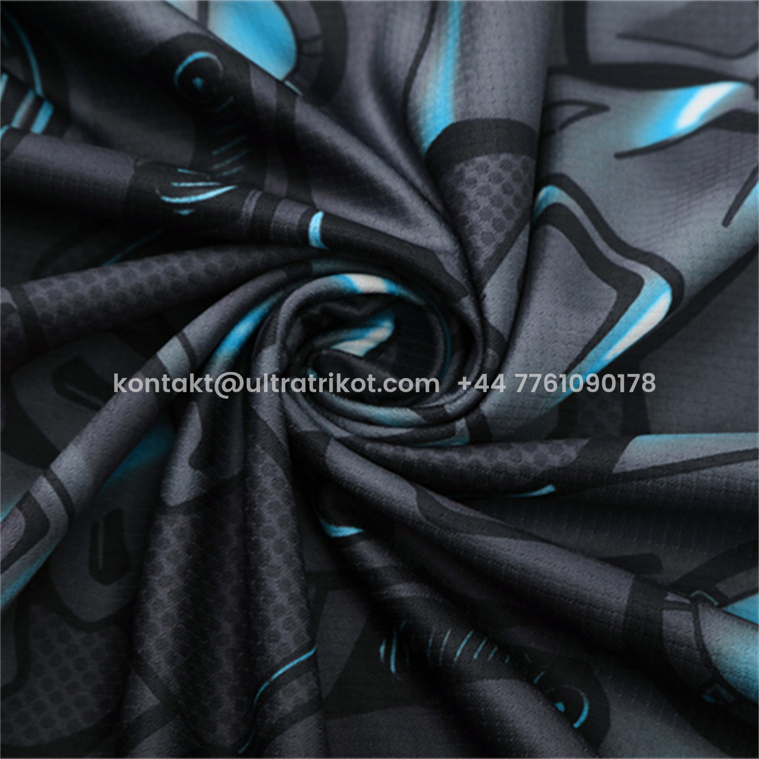 UltraTrikot-Napoli 25-26 Short-Sleeve Training Set - Gray Mecha Top & Black Shorts