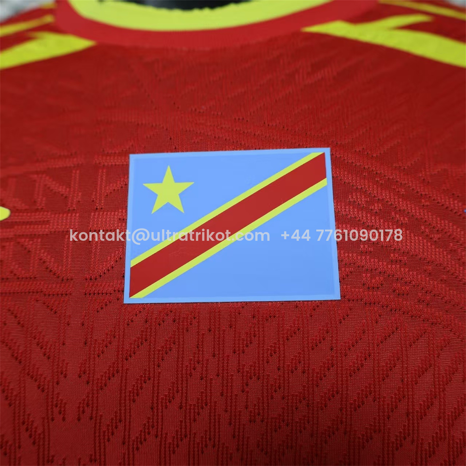UltraTrikot-Congo 2026 Third Red Jersey - Player Version