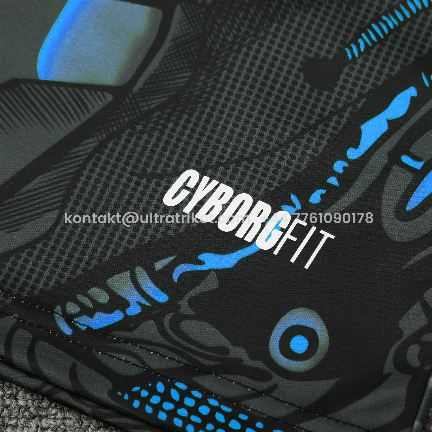 UltraTrikot-Napoli 25-26 Vest Training Set - Black Mecha Vest & Black Shorts