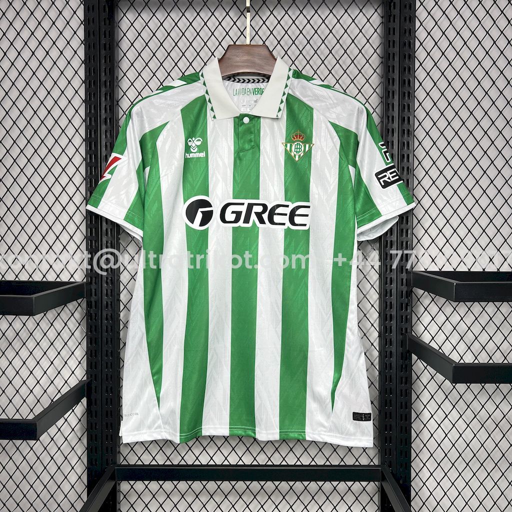 UltraTrikot-Real Betis 24-25 Home Stadium Jersey with New Sponsor - Fans Version