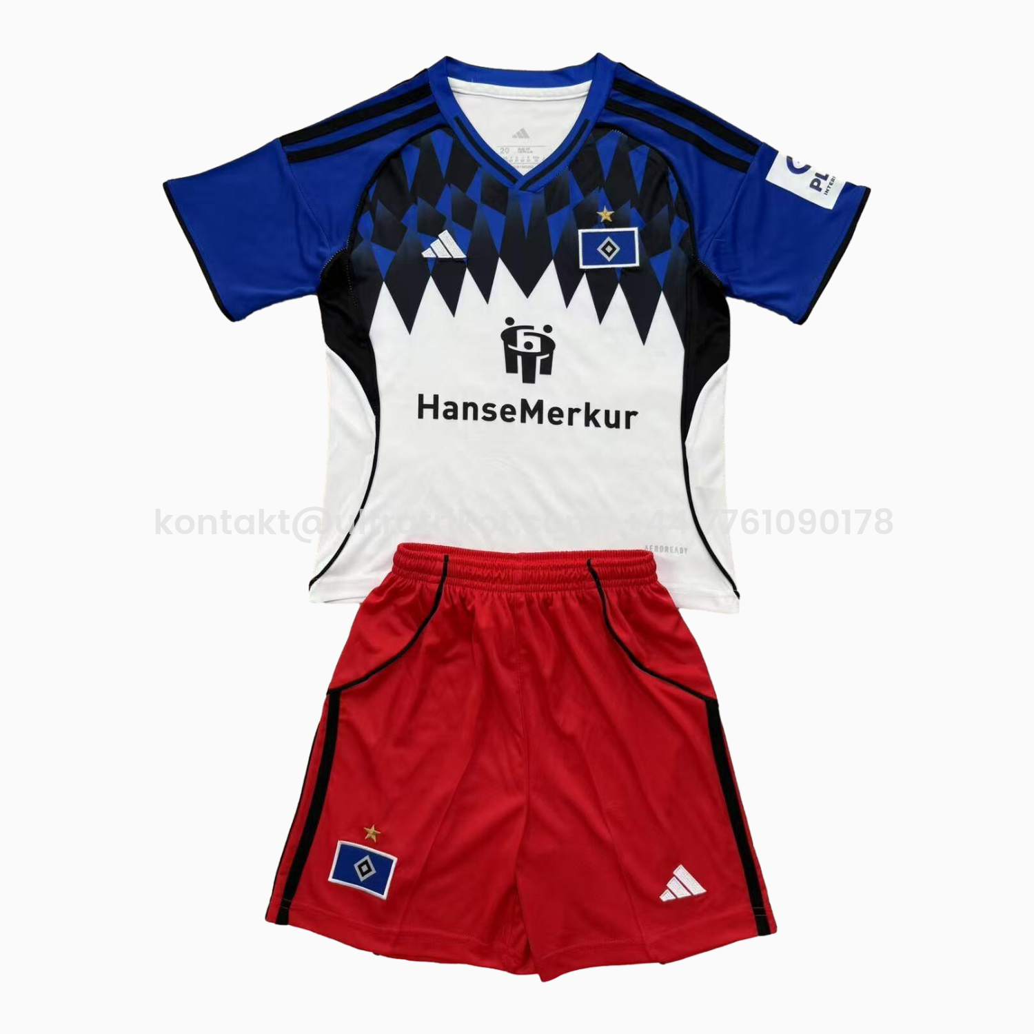 UltraTrikot-Hamburger SV 25-26 Home Men's Adult Jersey Set - Fans Version
