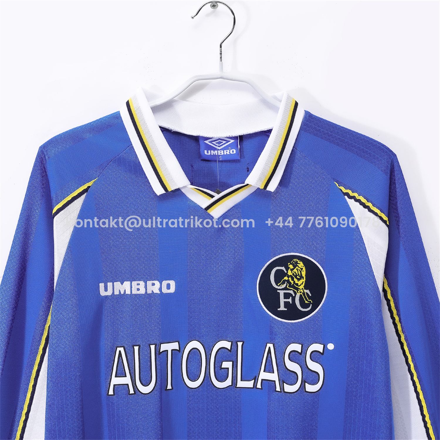 UltraTrikot-Retro C.H.E.L.S.E.A 1997-99 Home Long Sleeves Jersey