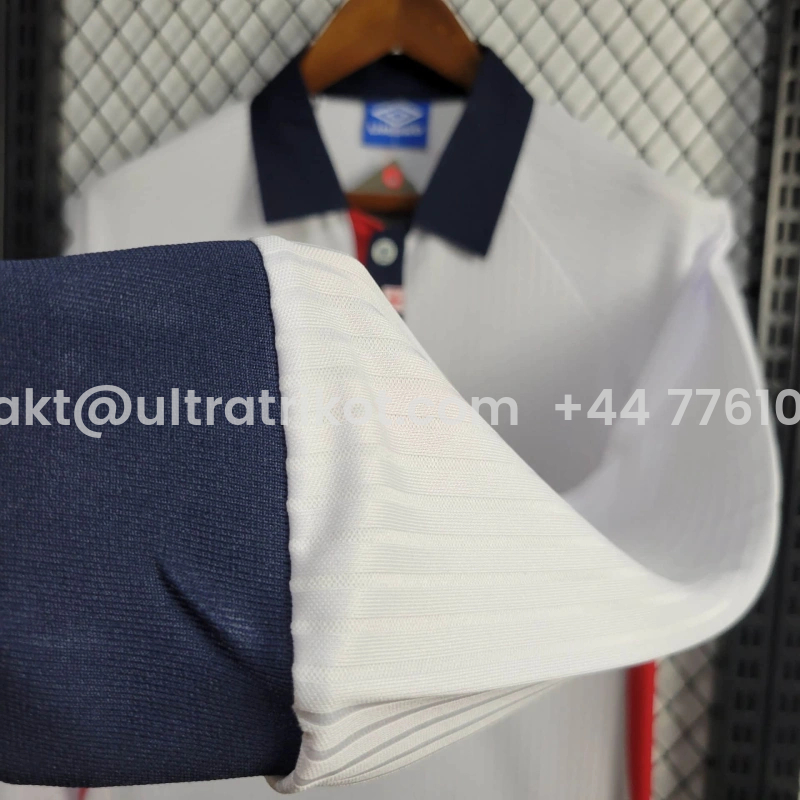 UltraTrikot-Retro England 1998 Home Stadium Long Sleeve Jersey