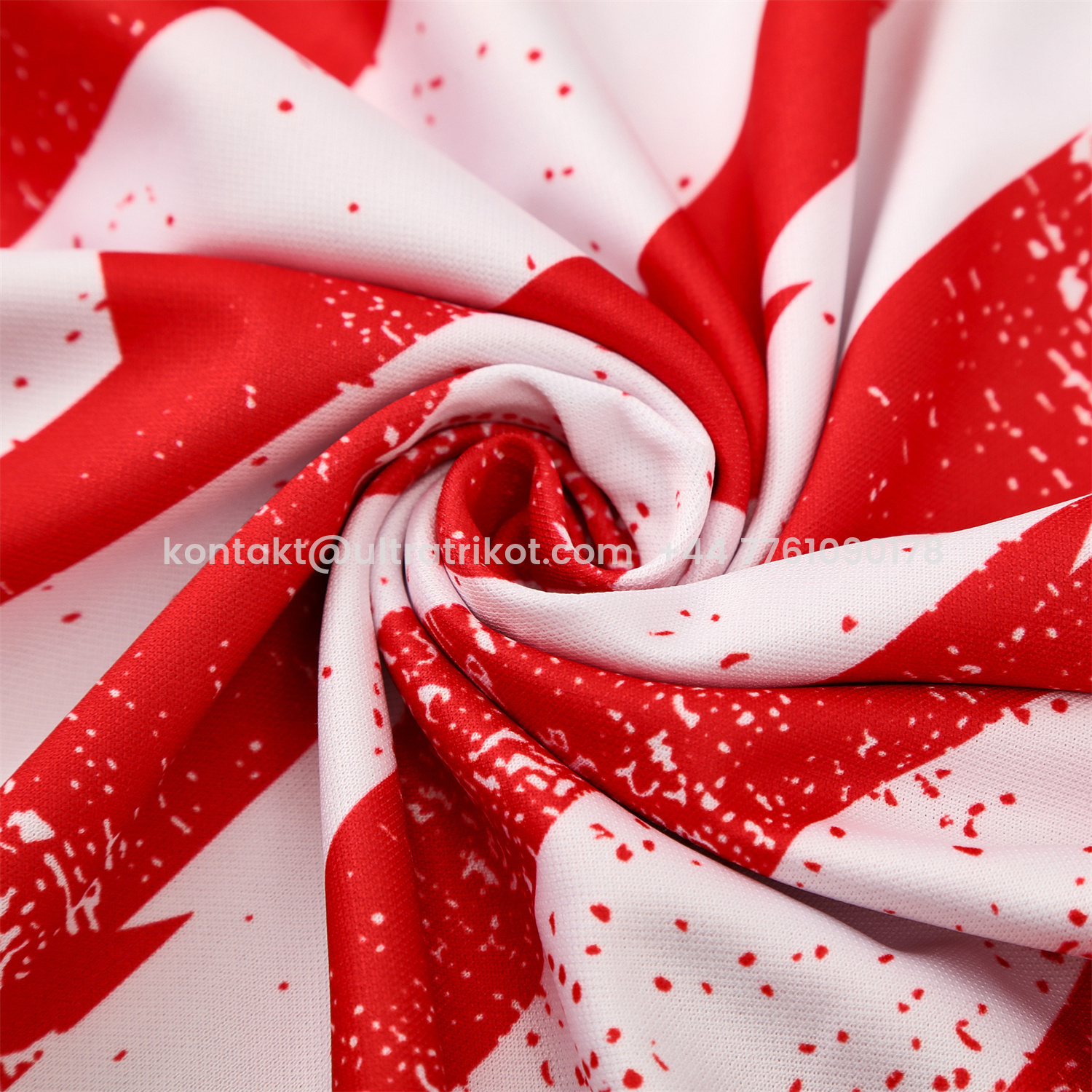 UltraTrikot-Atletico Madrid Short-Sleeve Training Set - Red White Top & Blue Shorts