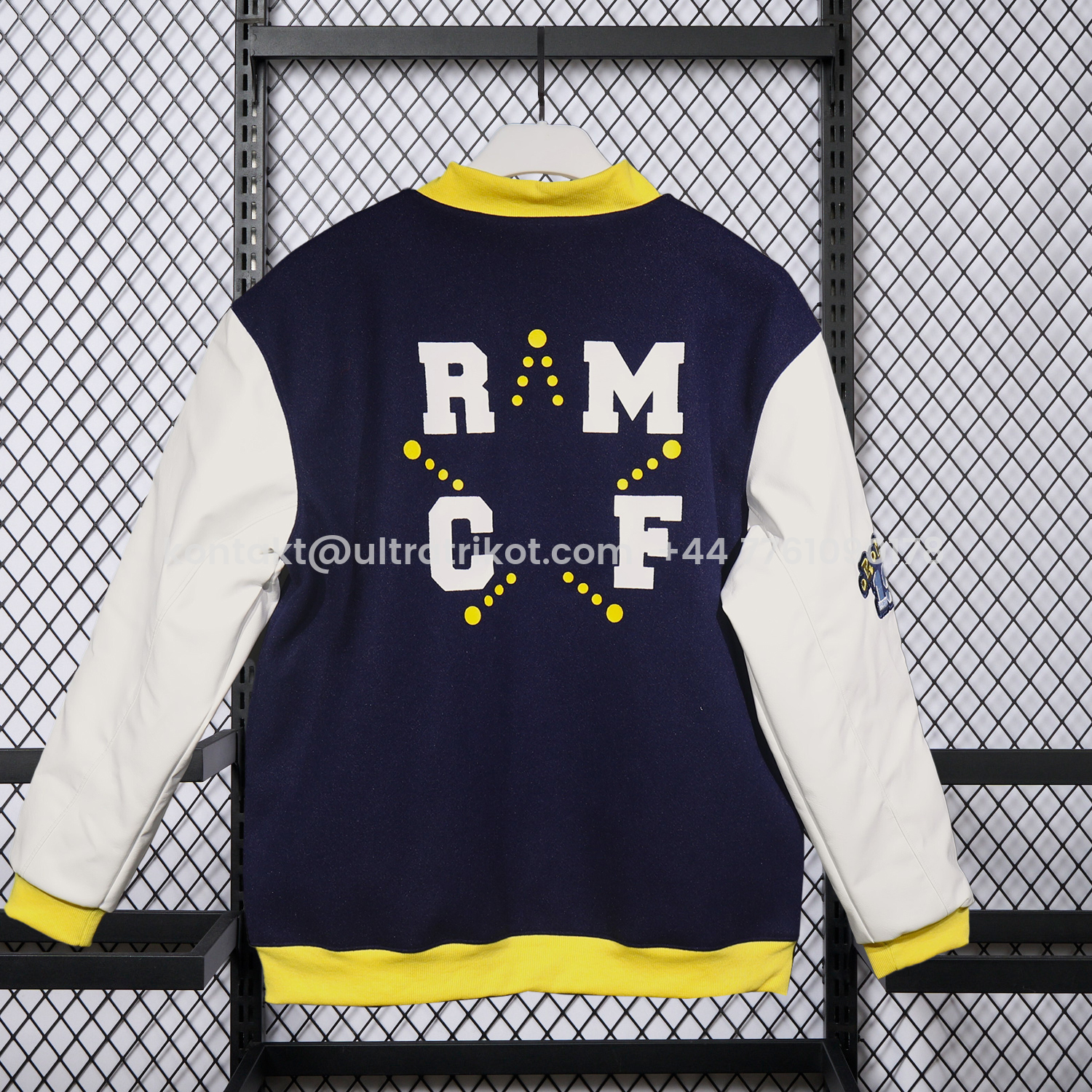 UltraTrikot-Real Madrid 25-26 Warm Windbreaker Jacket - Dark Blue And White