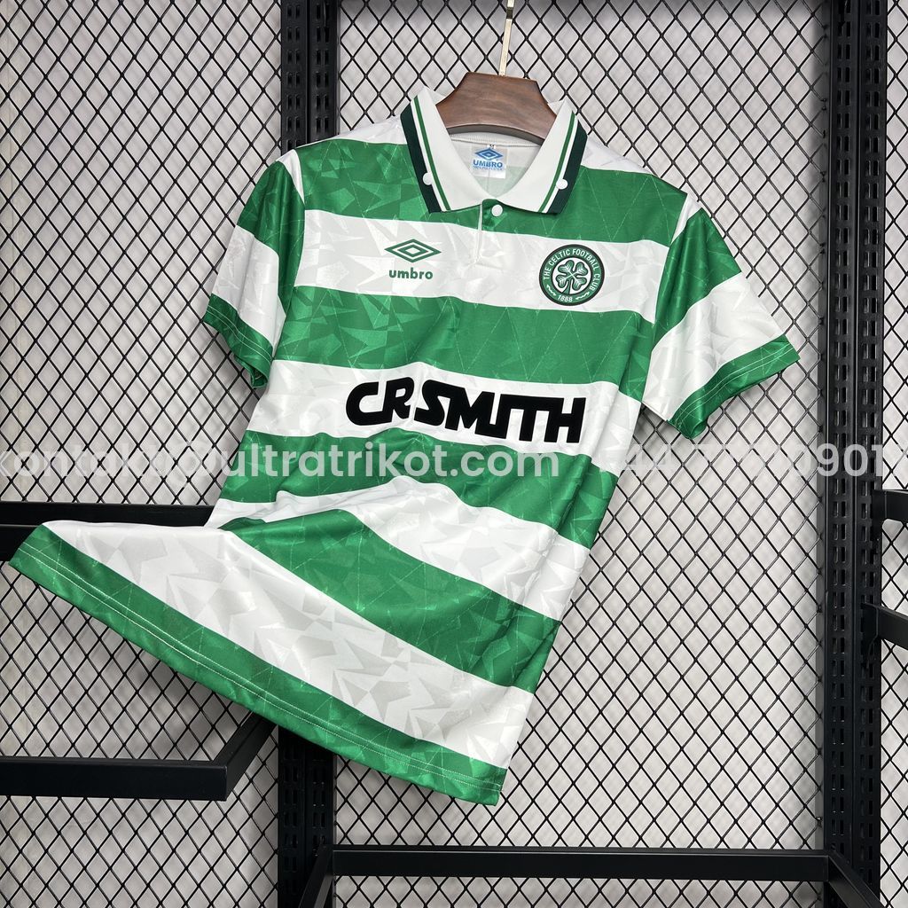 UltraTrikot-Retro Celtic 1989-91 Home Stadium Jersey